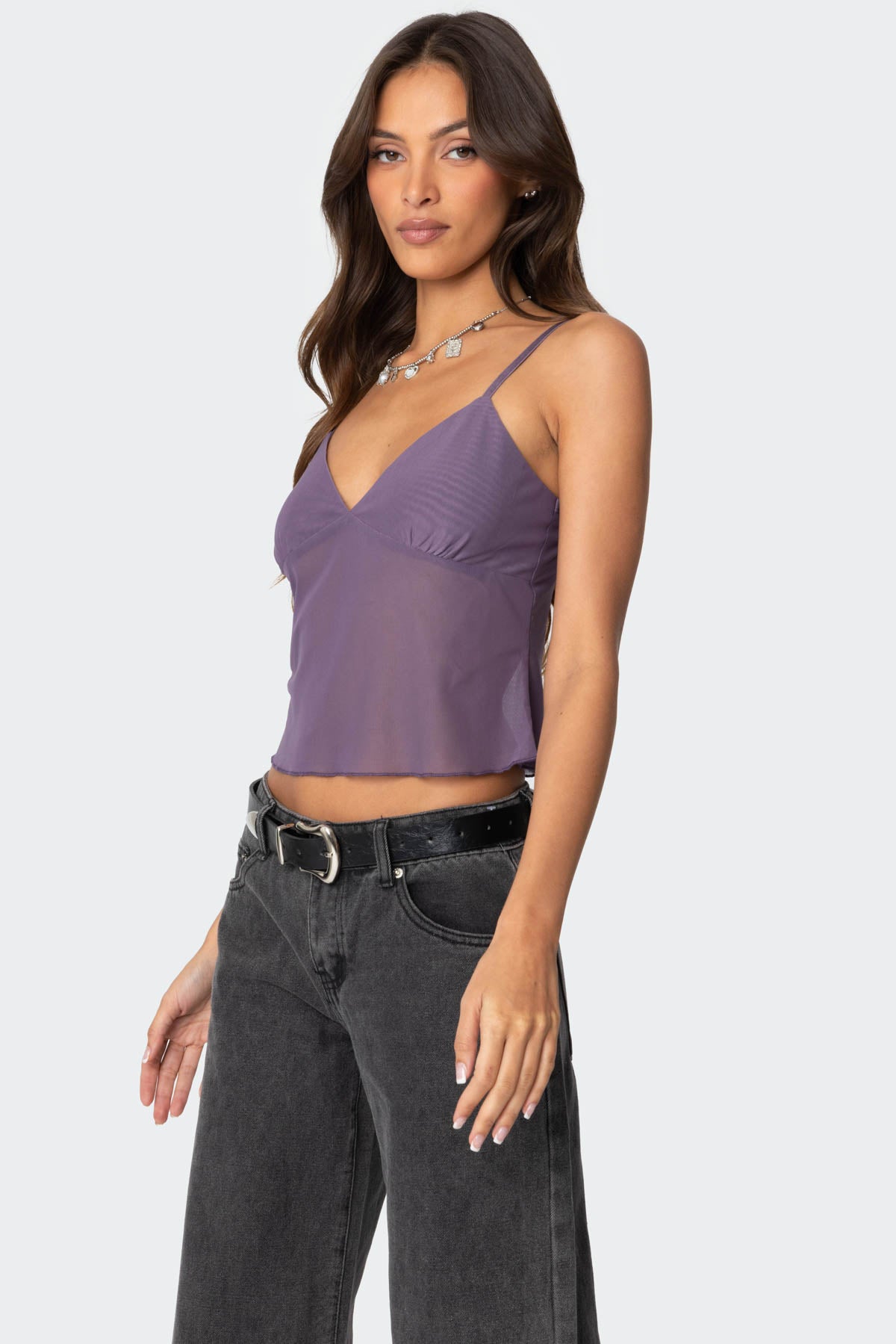 Serafina Sheer Mesh Tank Top-Milans Time