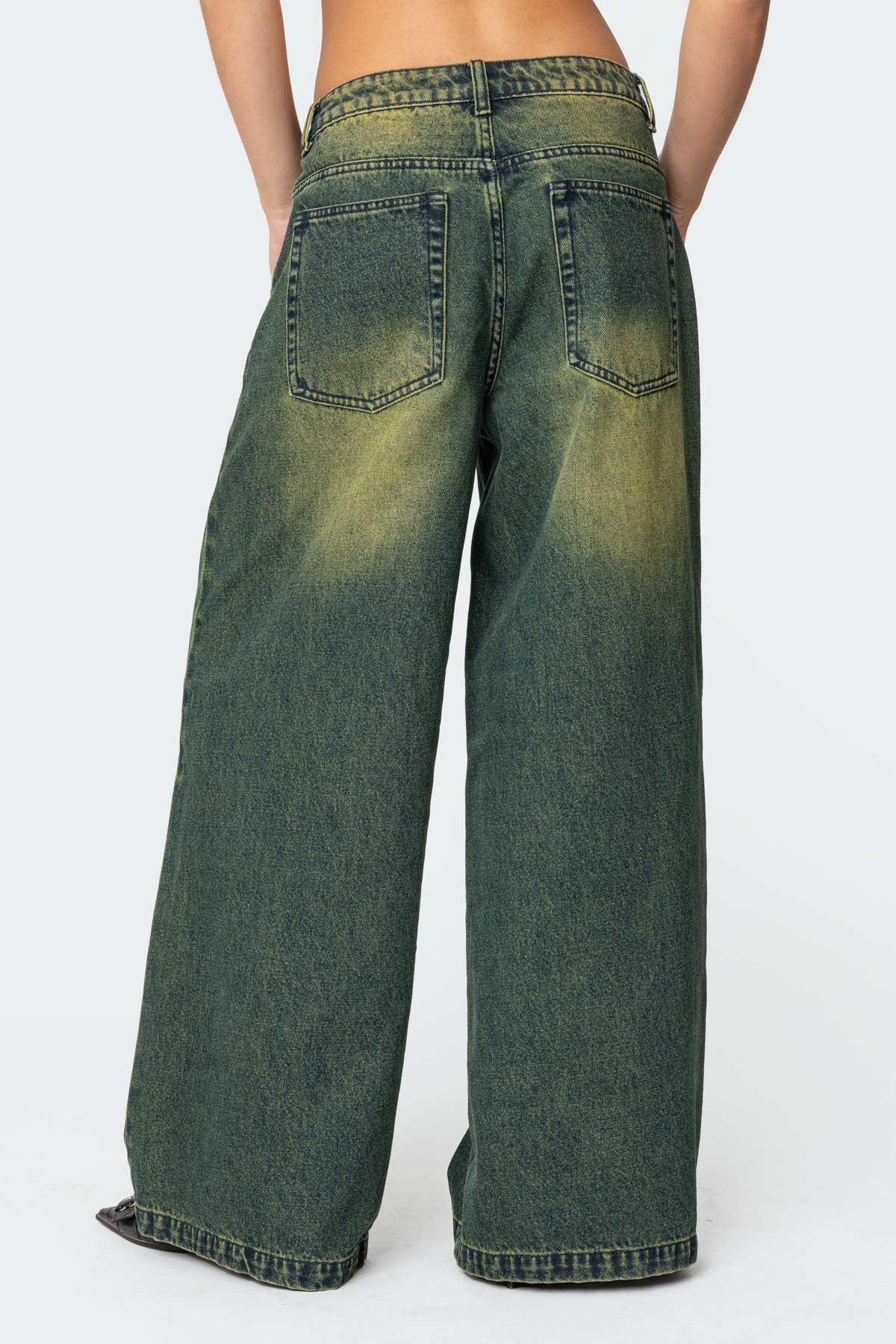 Shawn Washed Low Rise Baggy Jeans-Milans Time