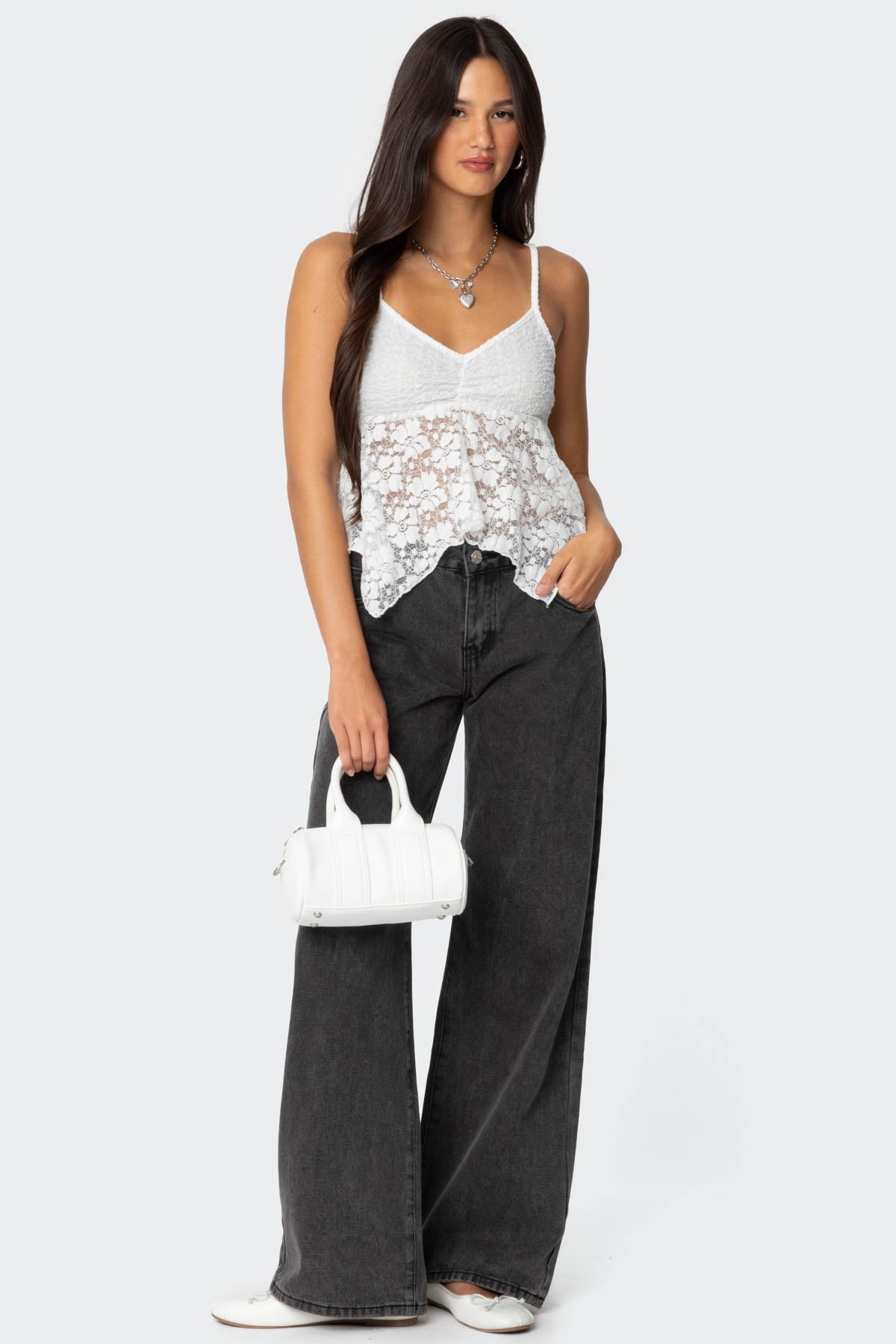 Orchid Sheer Lace Top-Milans Time
