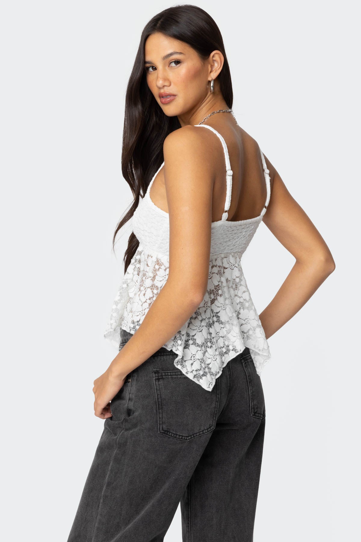 Orchid Sheer Lace Top-Milans Time