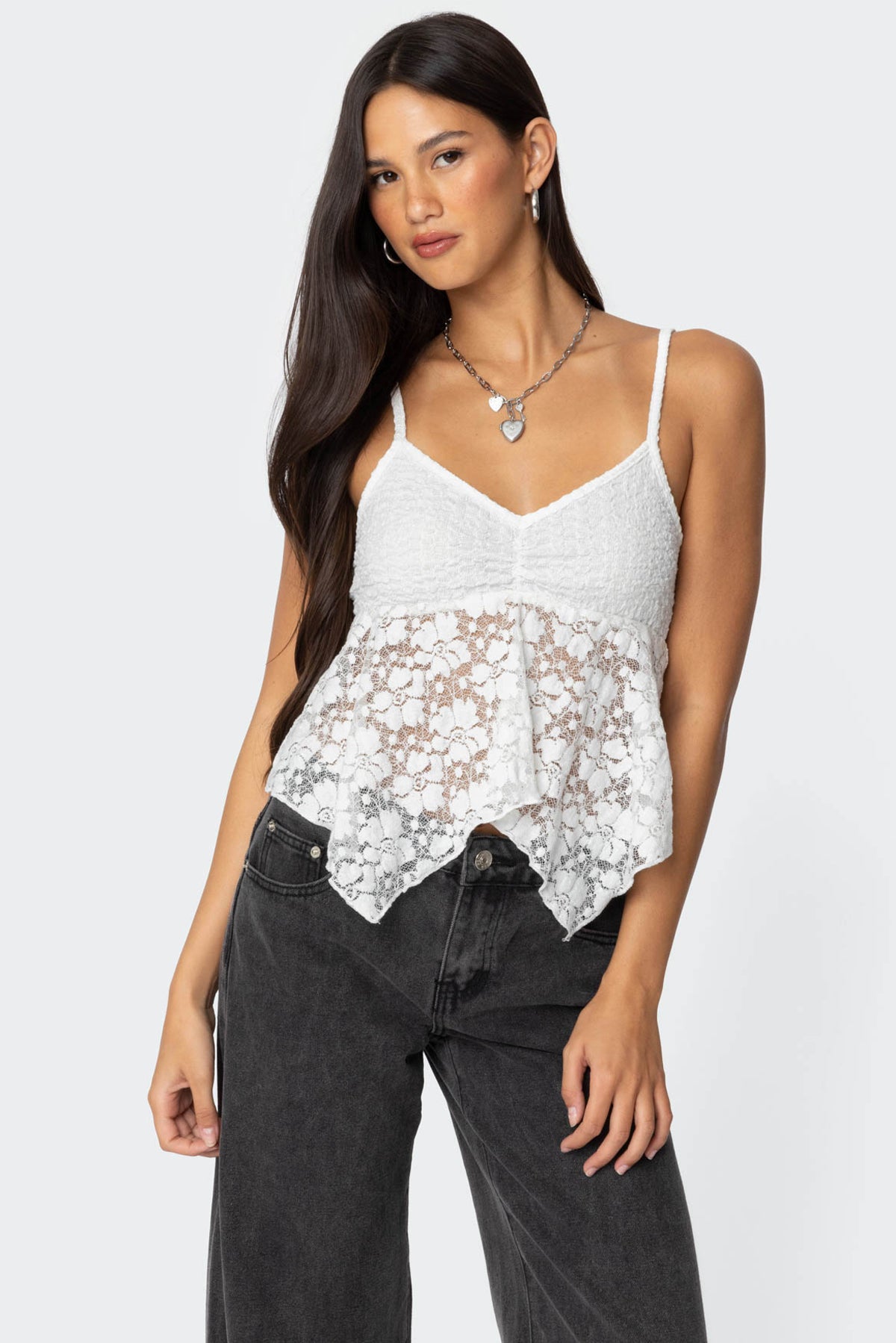 Orchid Sheer Lace Top-Milans Time