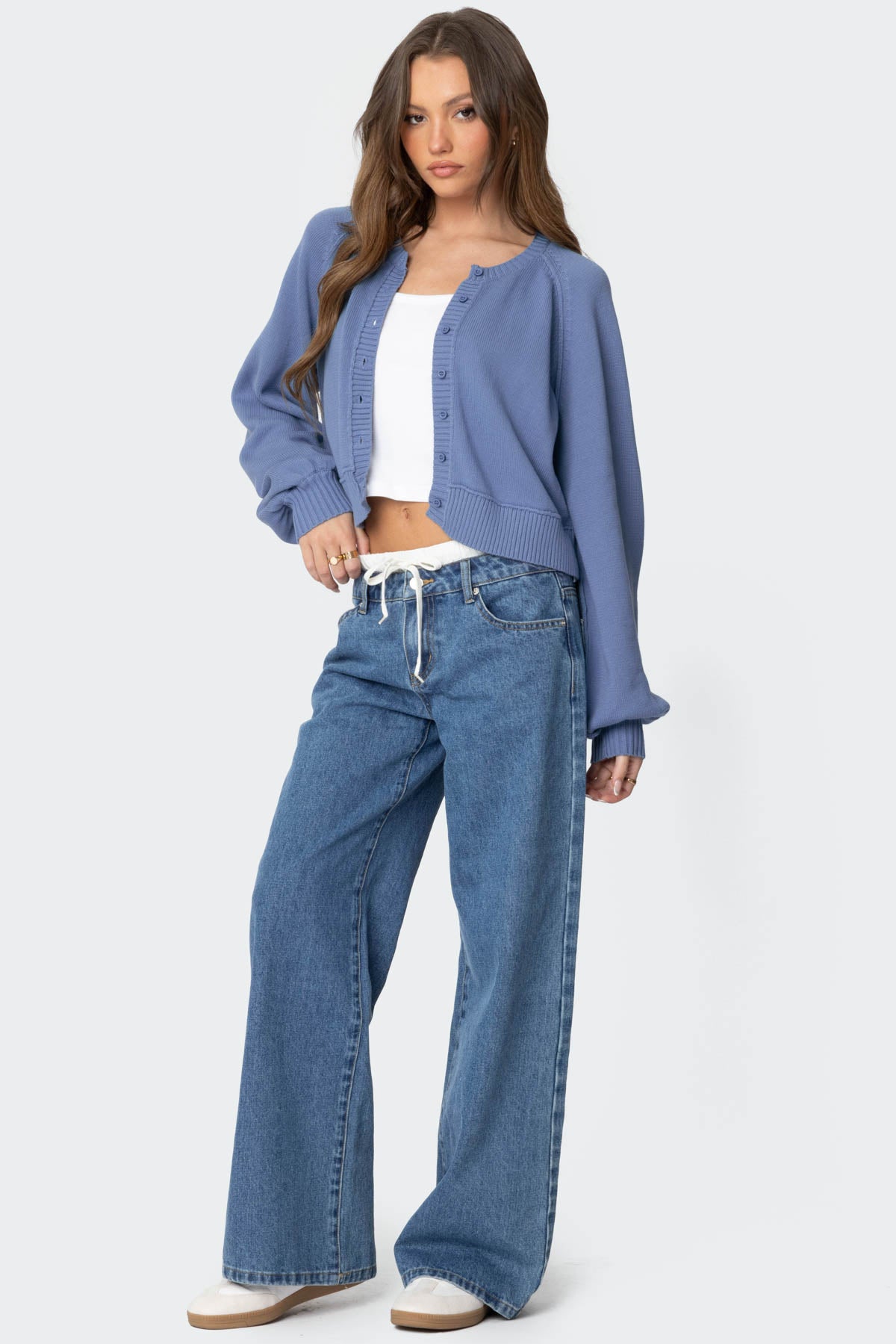 Sammi Puff Sleeve Knit Cardigan-Milans Time