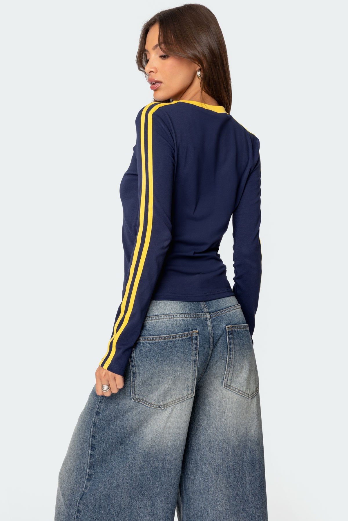 Brasil Embroidered Long Sleeve T Shirt-Milans Time