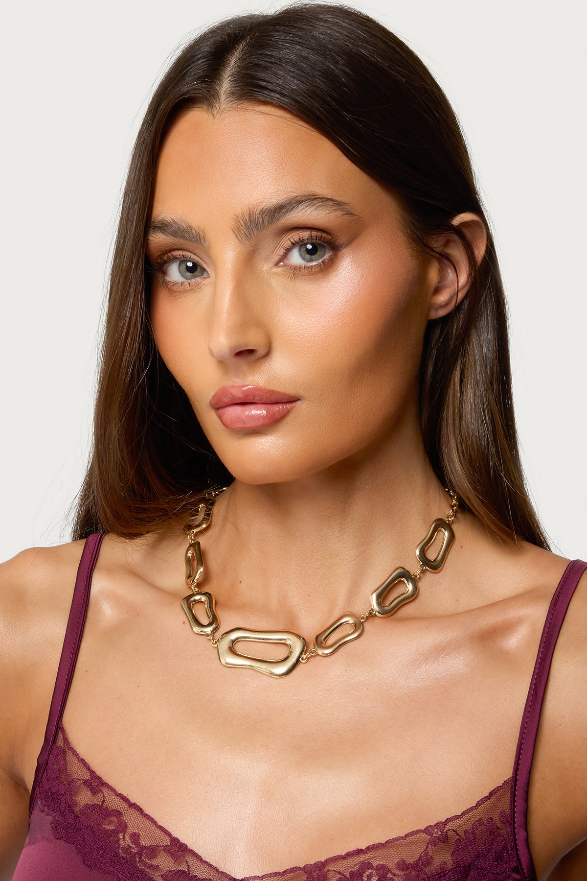 Chunky Oval Chain Necklace-Milans Time