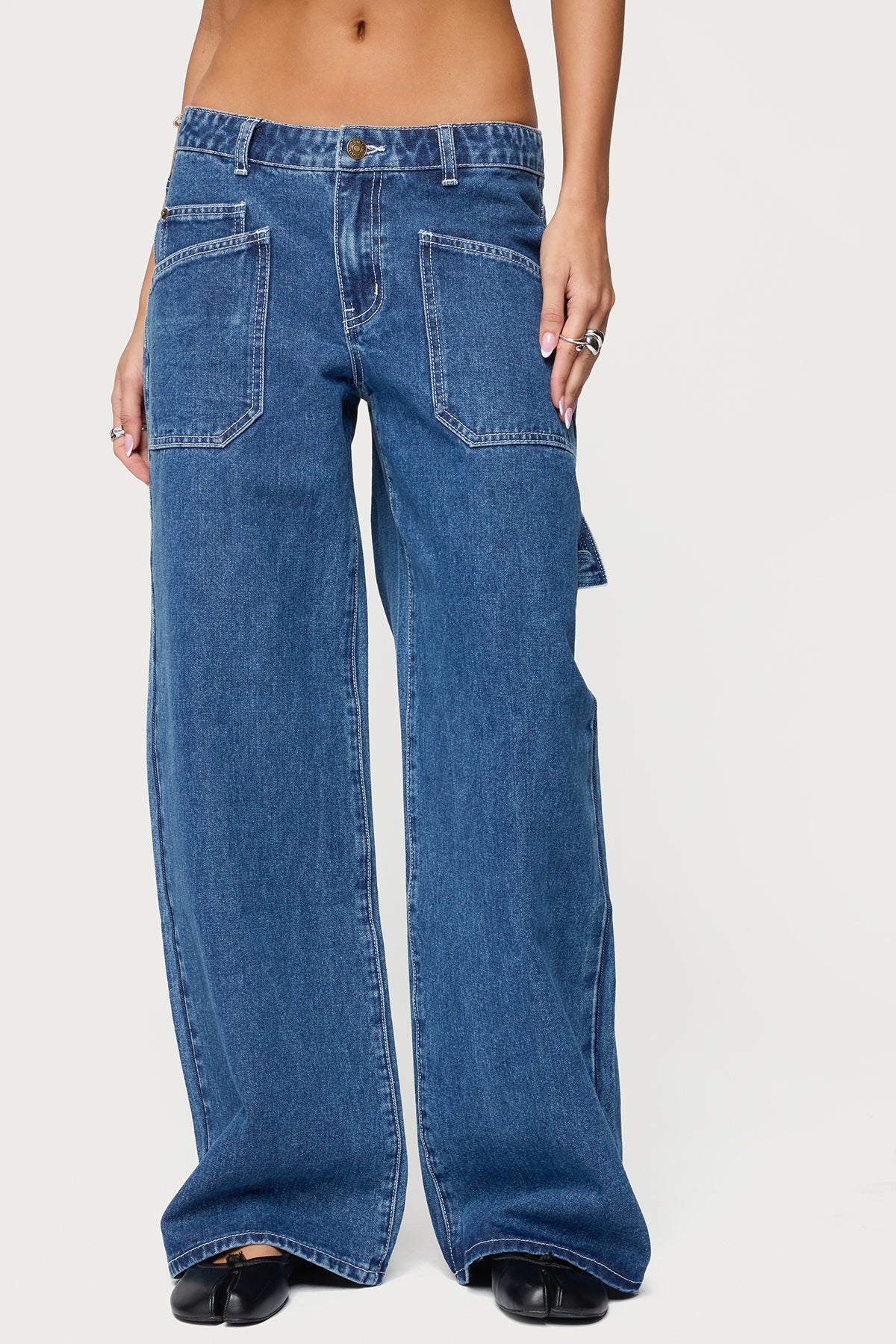 Connie Low Rise Baggy Carpenter Jeans-Milans Time