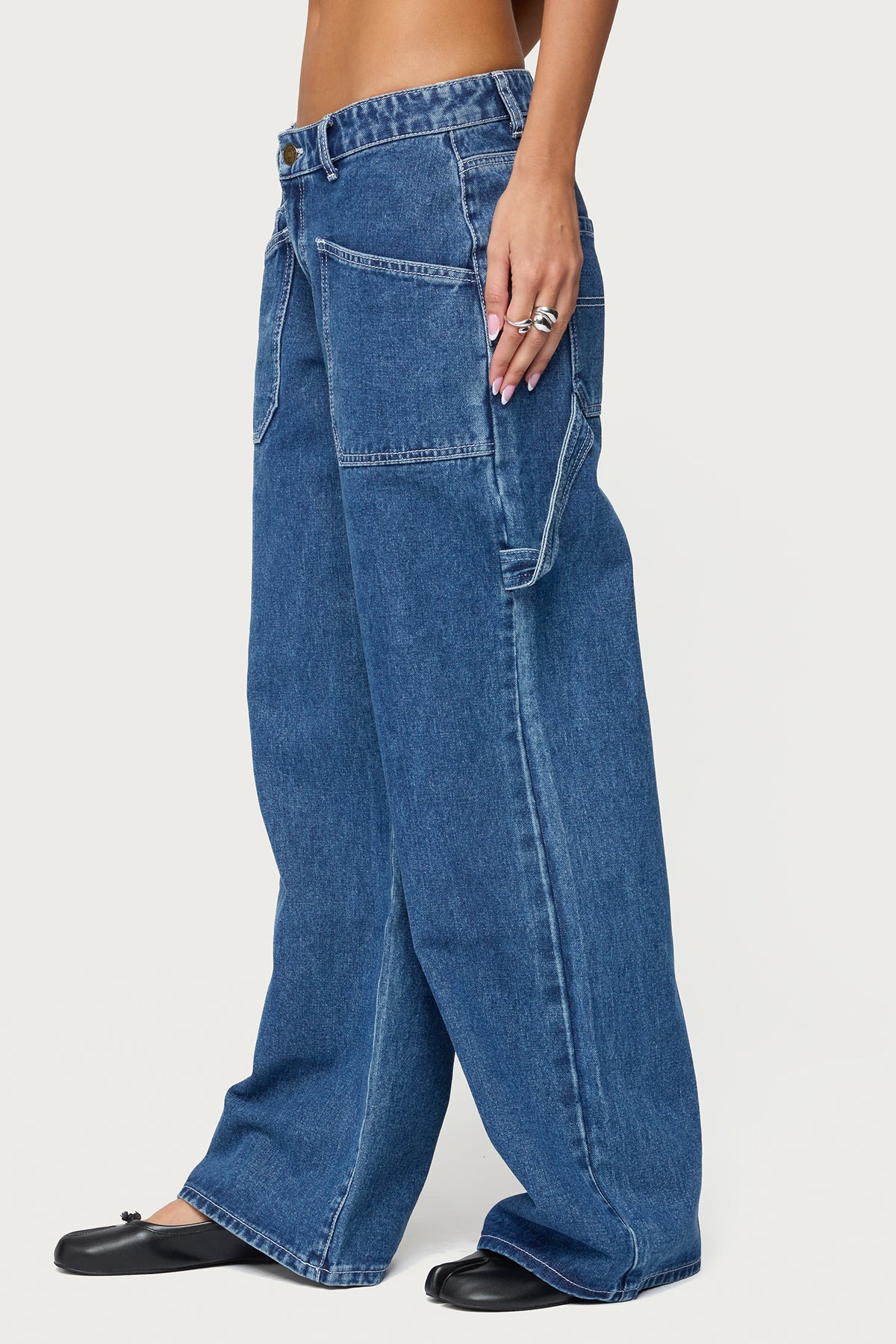 Connie Low Rise Baggy Carpenter Jeans-Milans Time