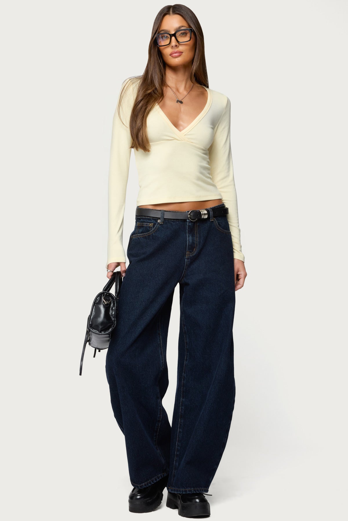 Jillian Low Rise Oversized Barrel Jeans-Milans Time