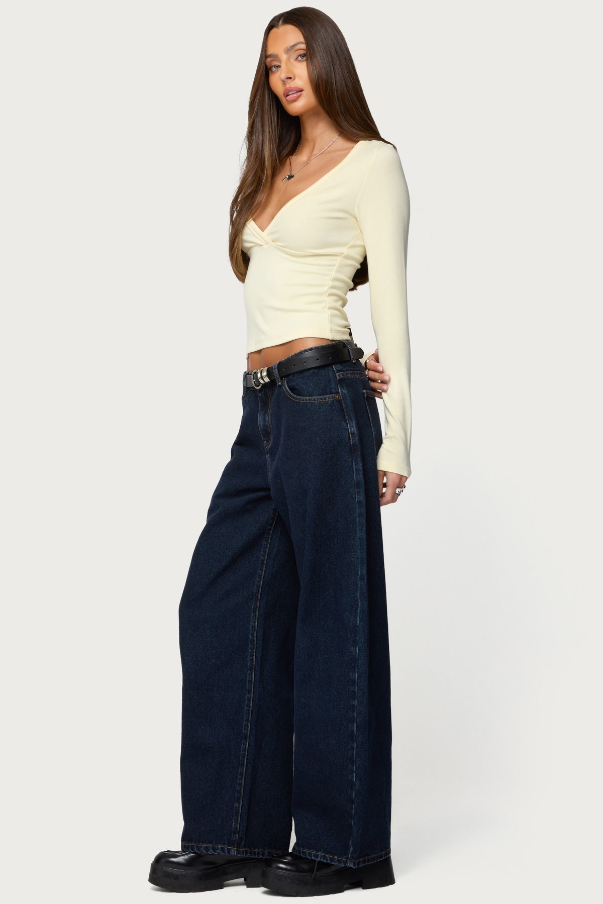 Jillian Low Rise Oversized Barrel Jeans-Milans Time