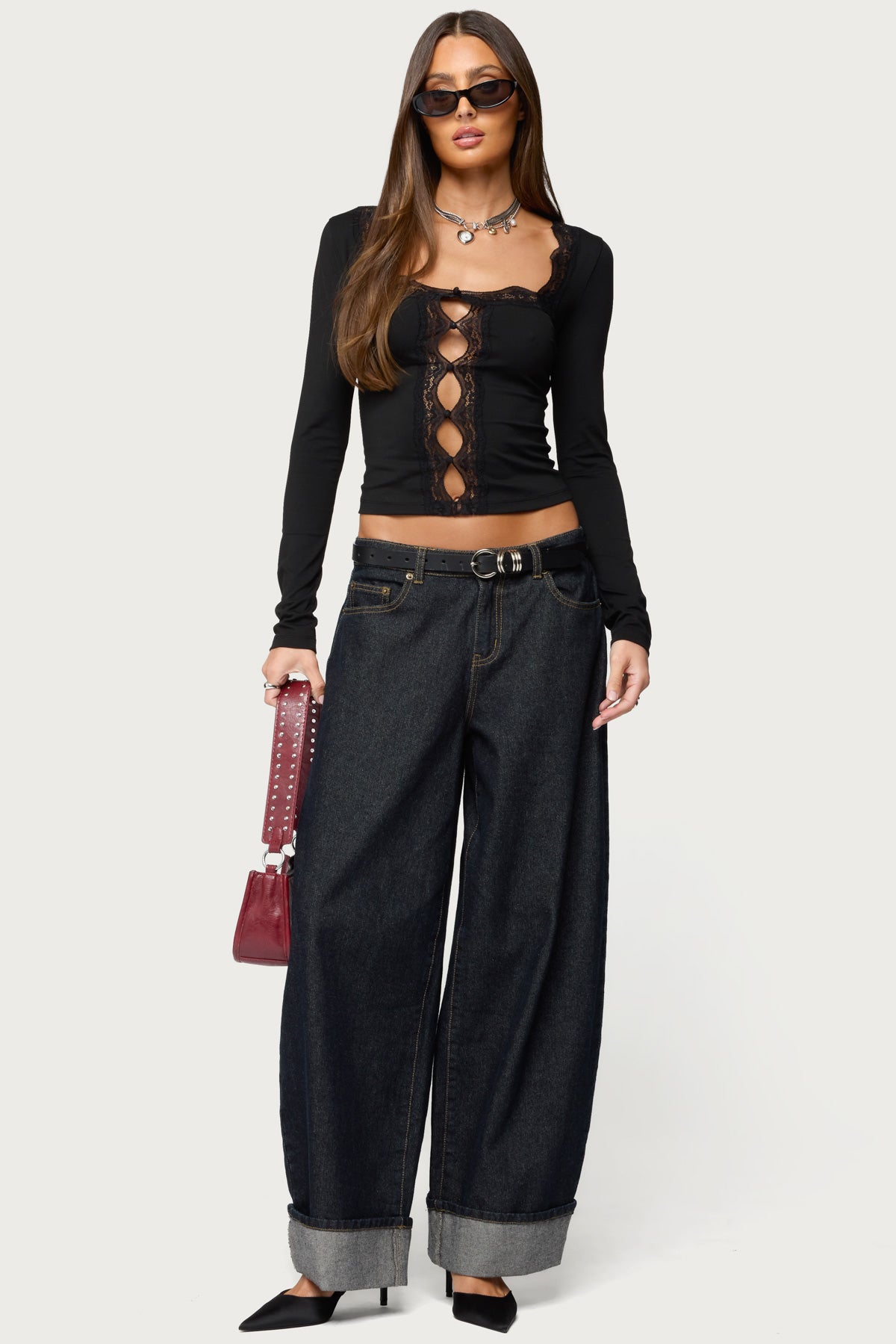 Zeya Lacey Keyhole Top-Milans Time