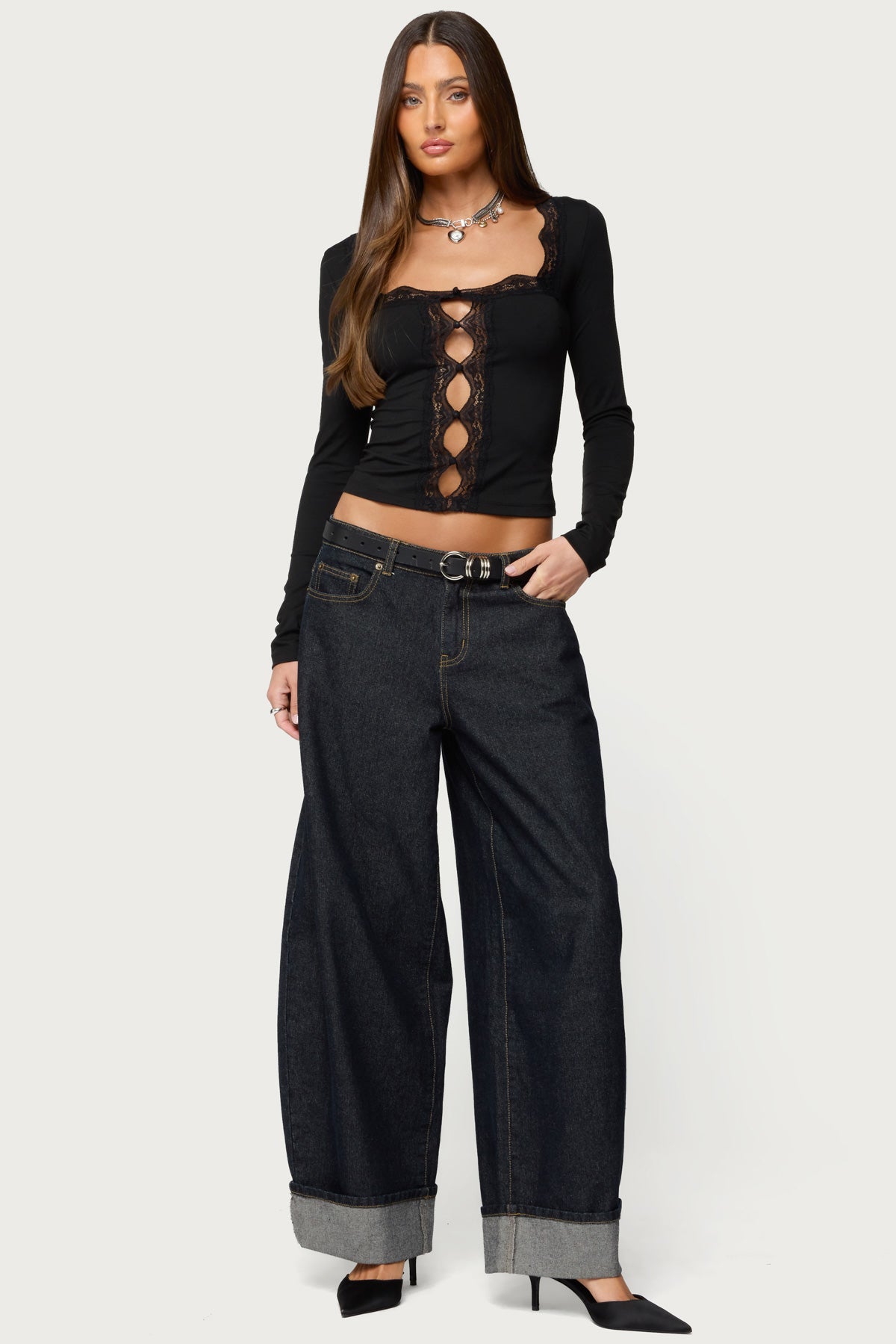 Zeya Lacey Keyhole Top-Milans Time