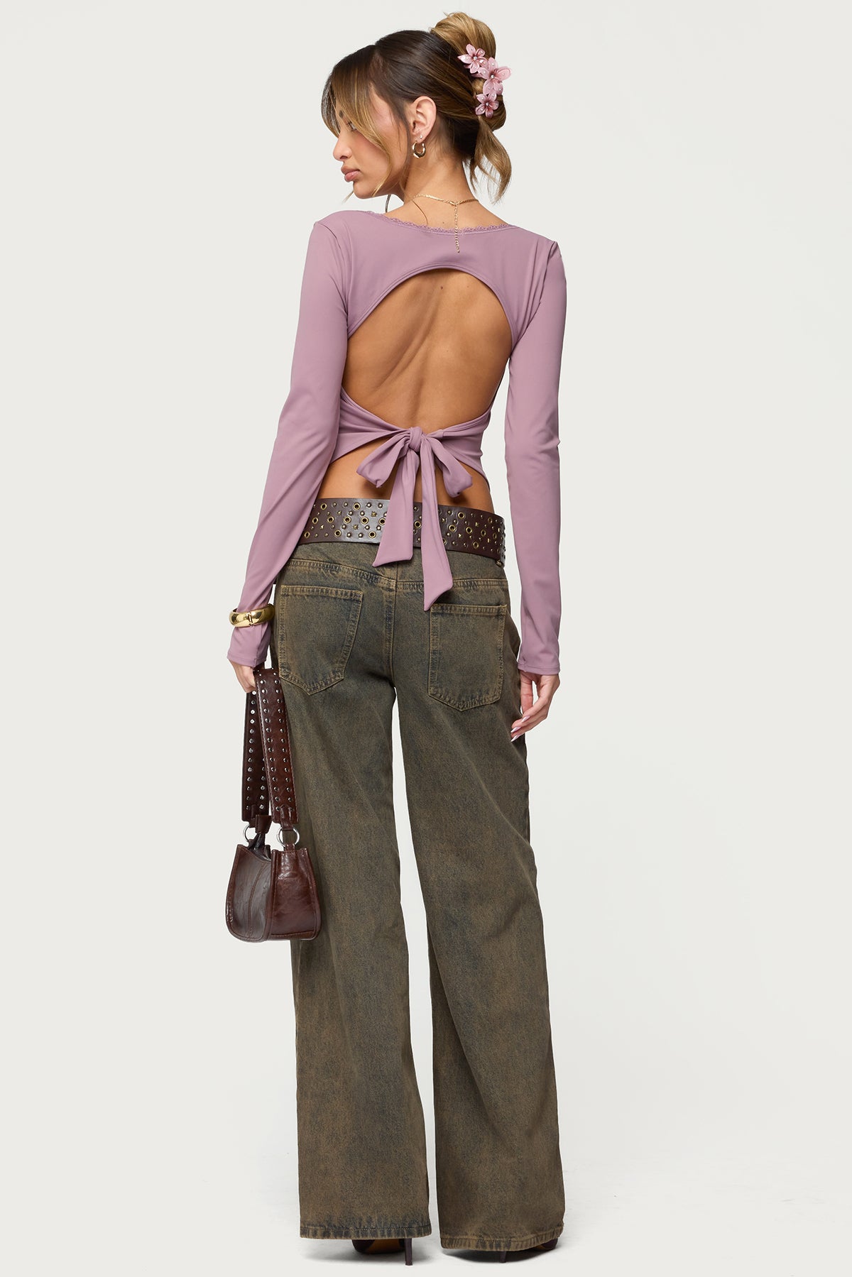 Polly Lacey Tie Back Top-Milans Time