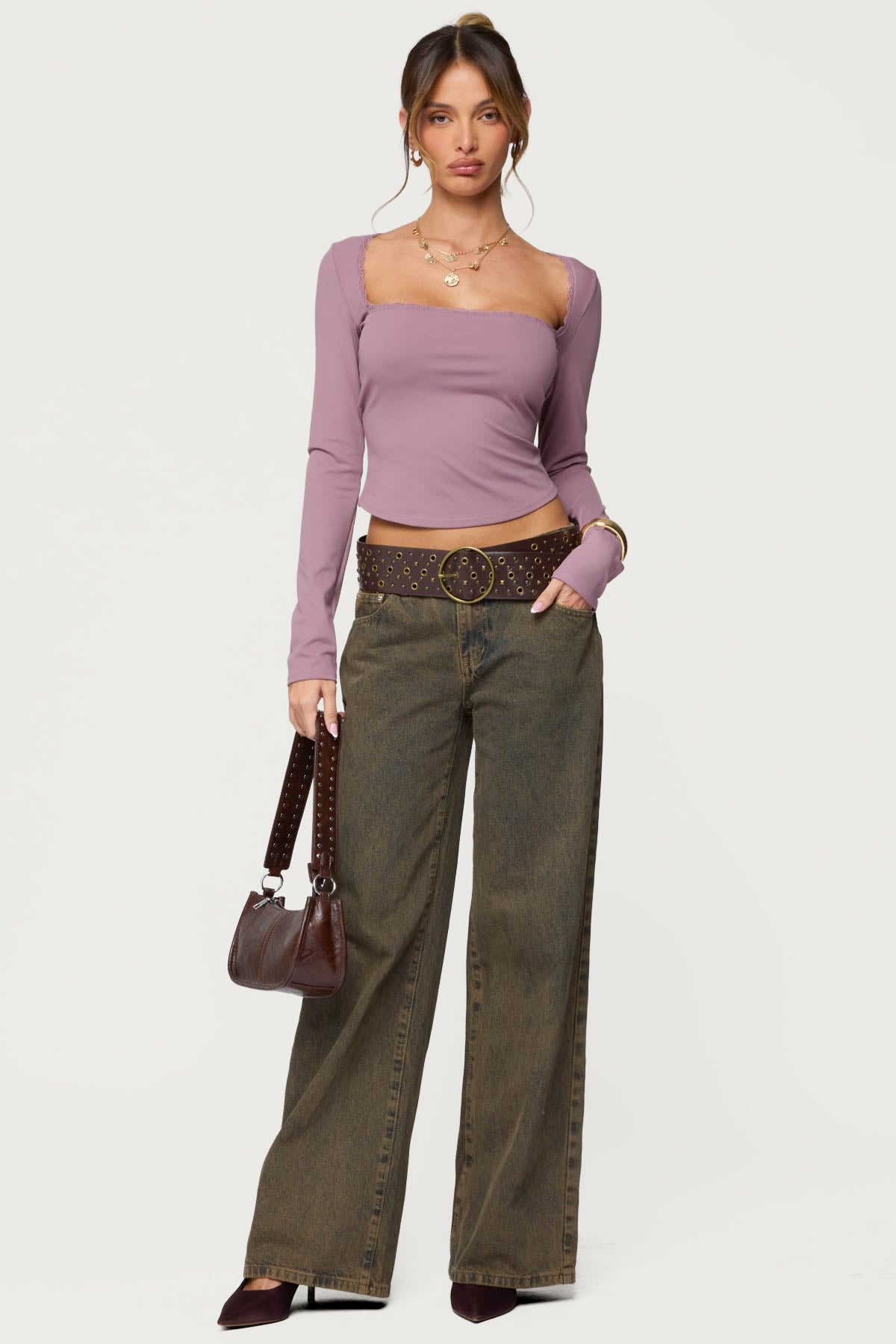 Polly Lacey Tie Back Top-Milans Time