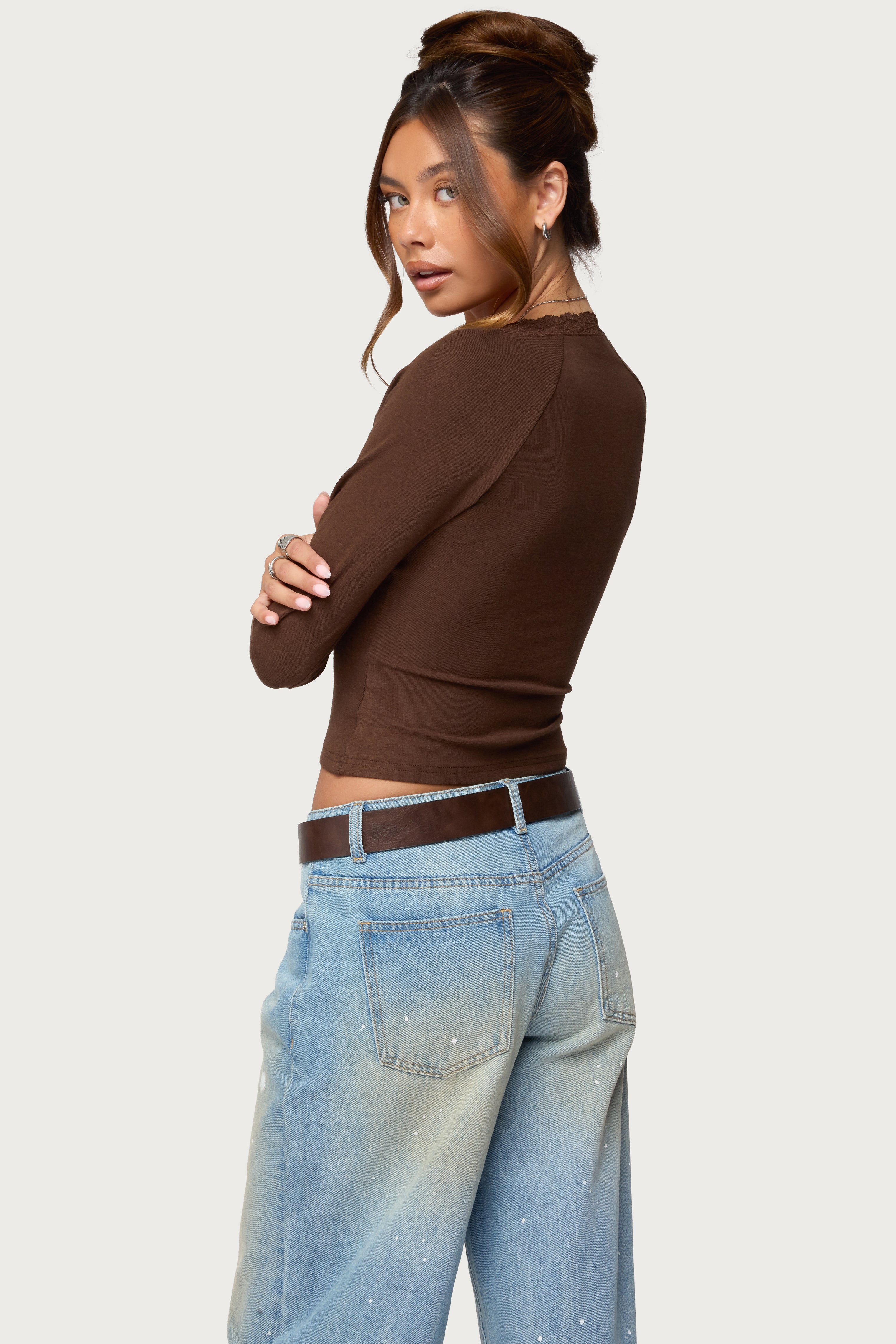 Shanah Lacey Henley Top-Milans Time