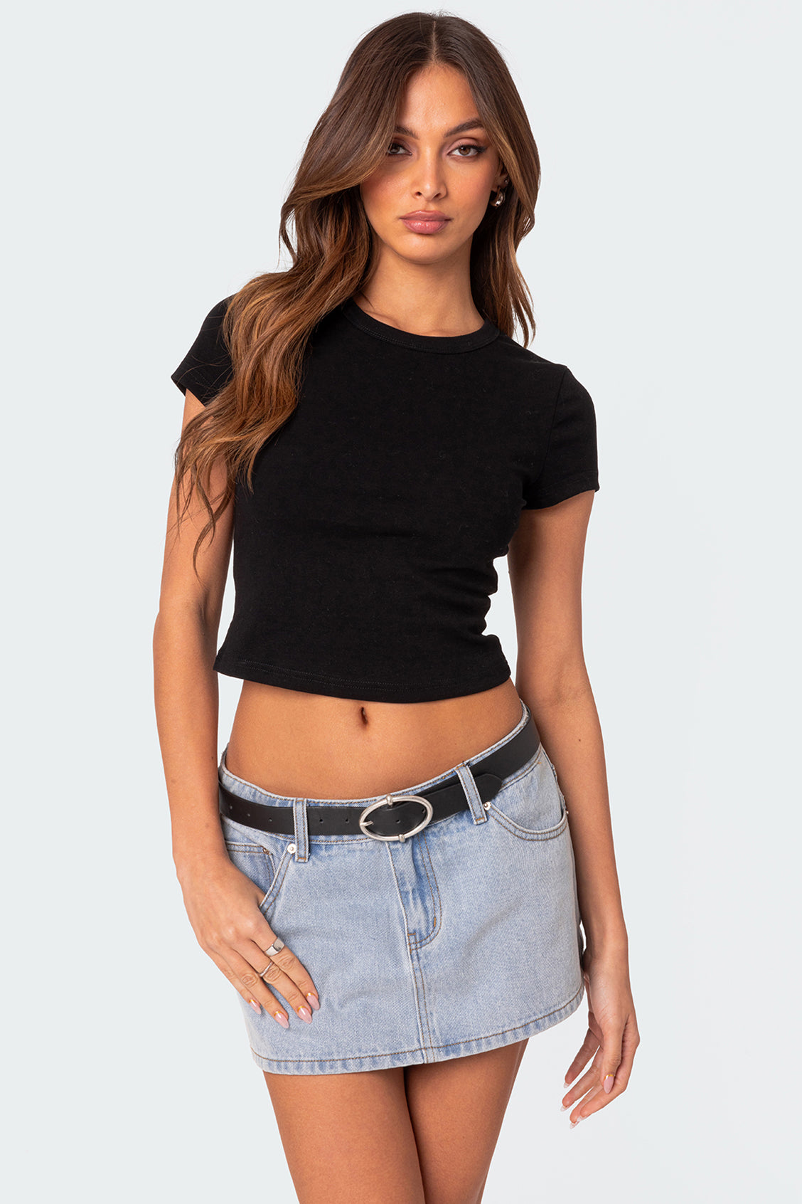 Better Basics Cropped T Shirt-Milans Time