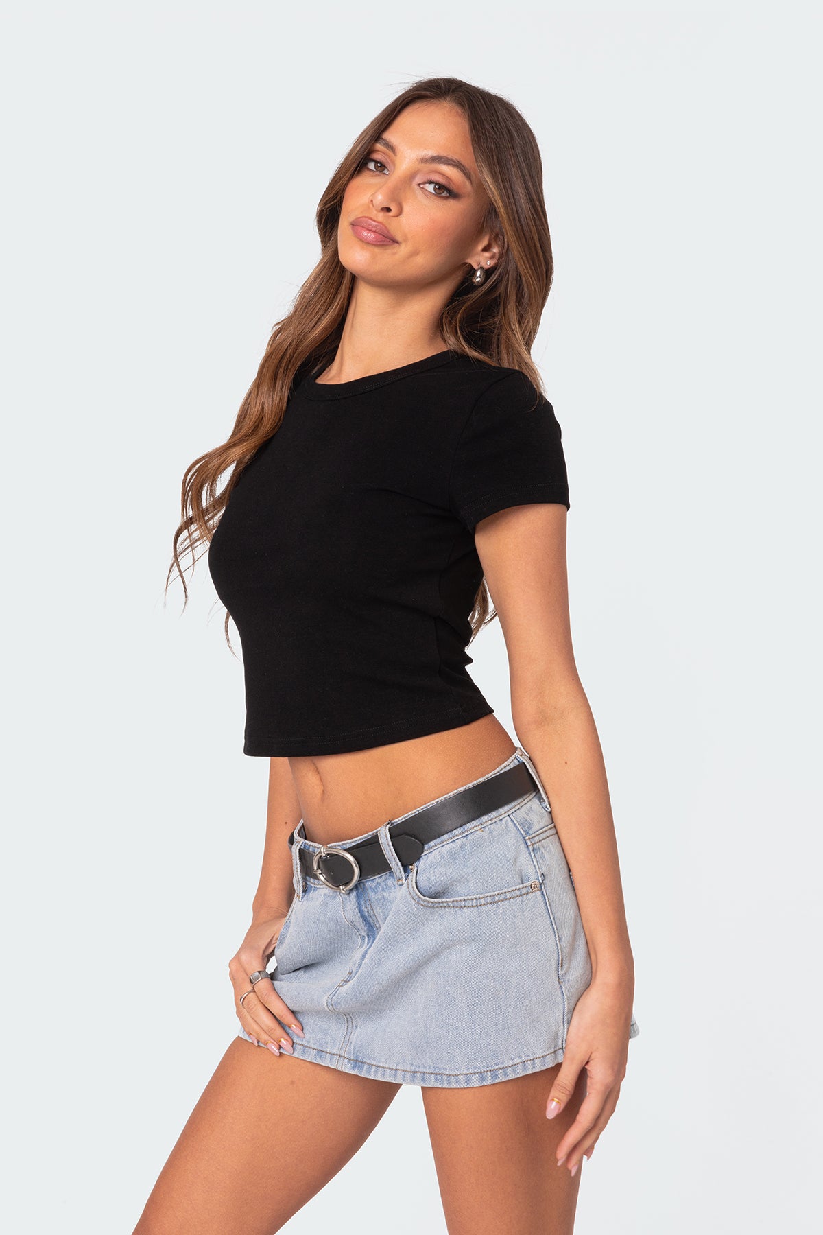 Better Basics Cropped T Shirt-Milans Time