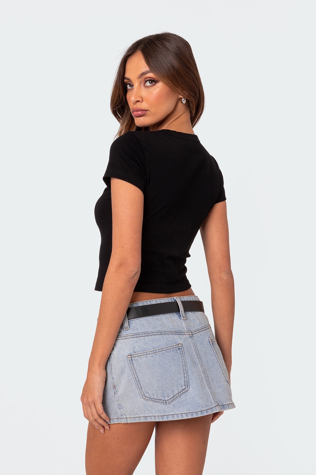 Better Basics Cropped T Shirt-Milans Time