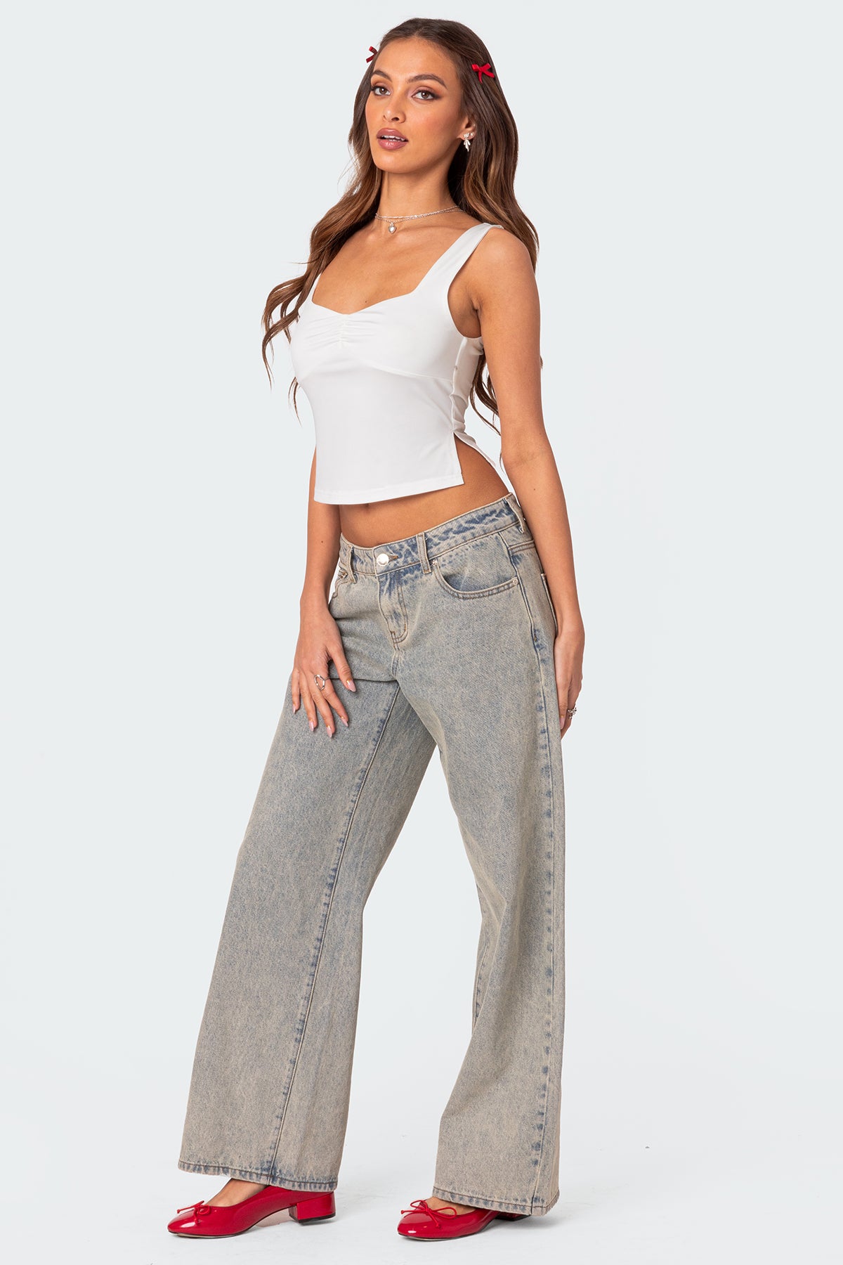 Marigold Side Slit Top-Milans Time