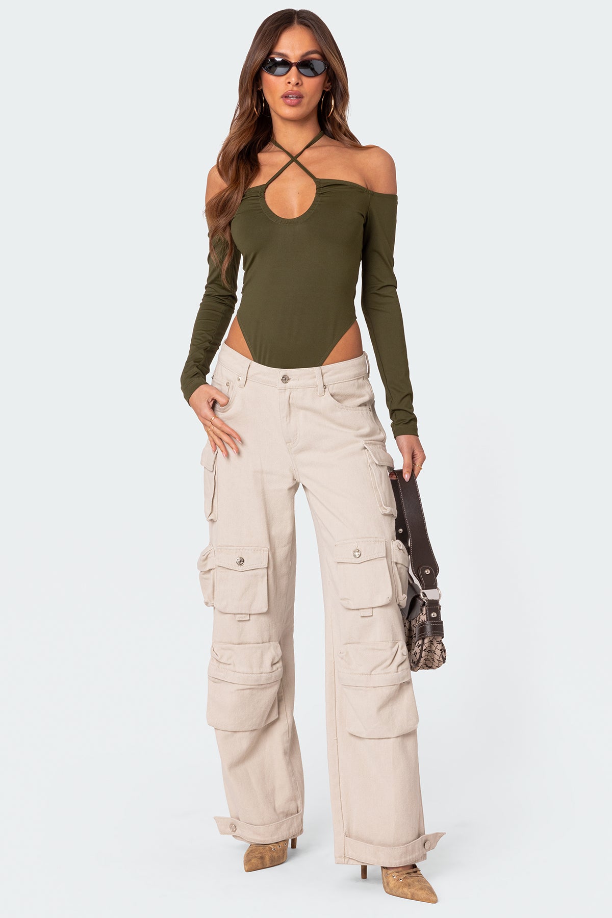 Taurus Plunge Neck Bodysuit-Milans Time