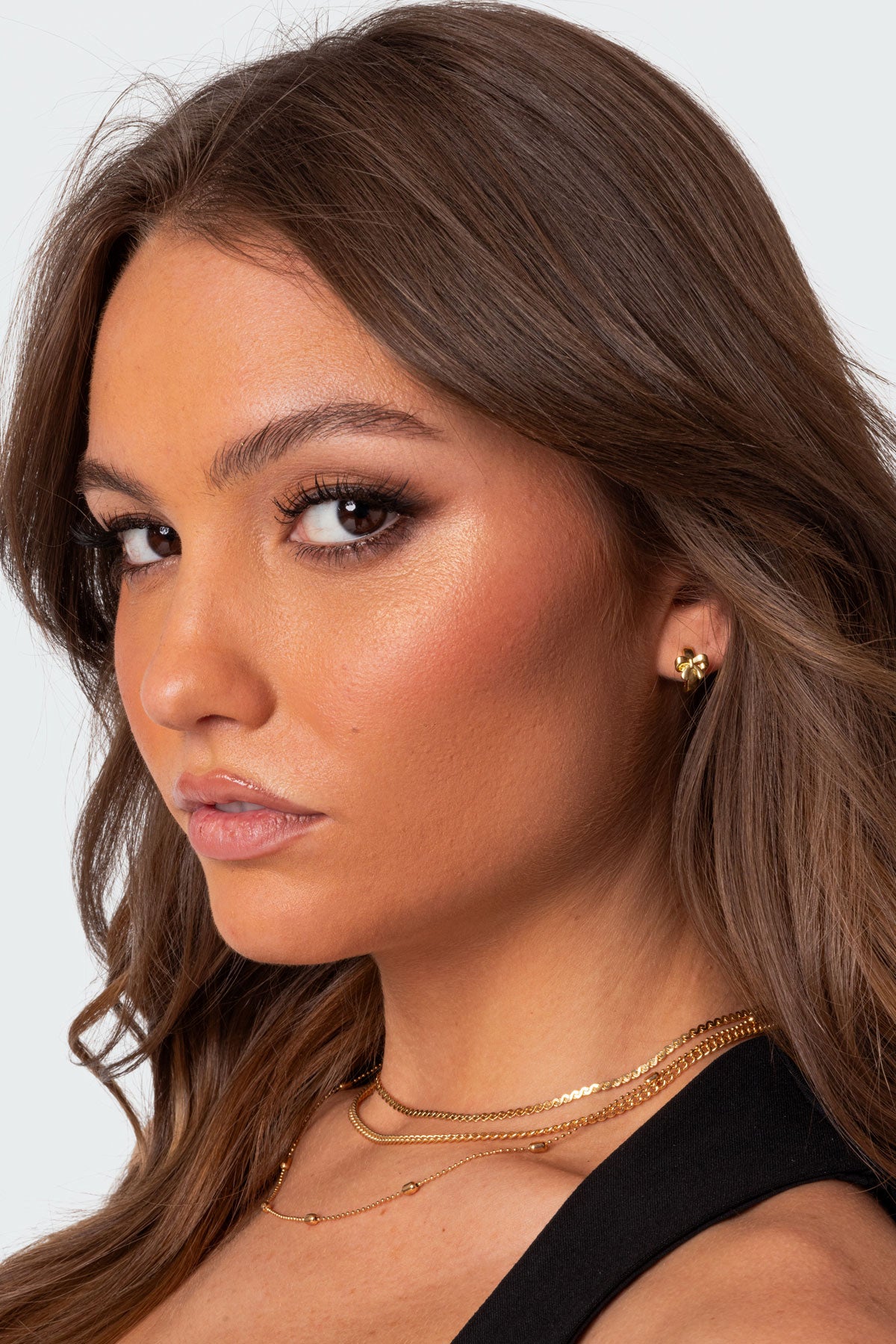 Bow Huggy Hoop Earrings-Milans Time