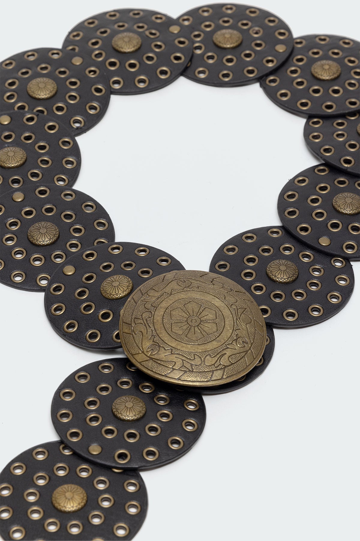 Faux Leather Western Disc Belt-Milans Time