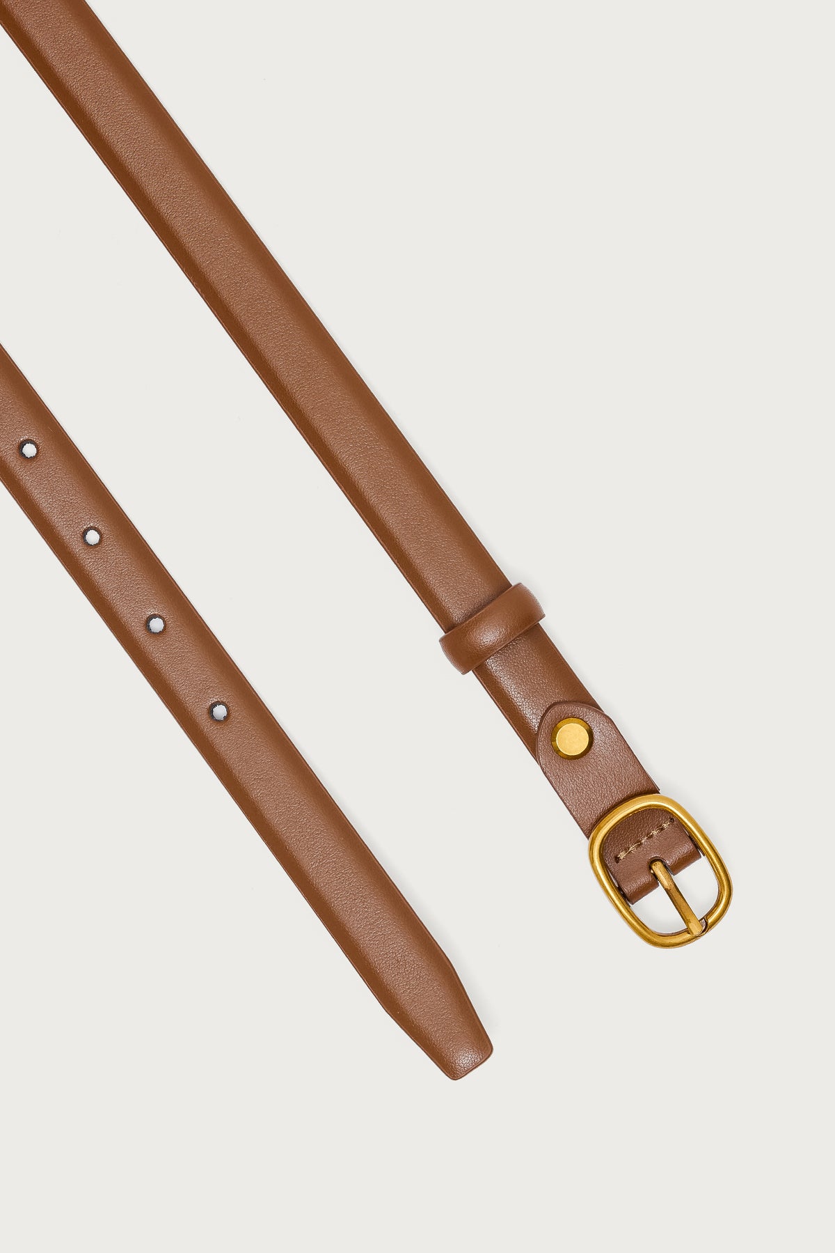 Oval Buckle Faux Leather Belt-Milans Time