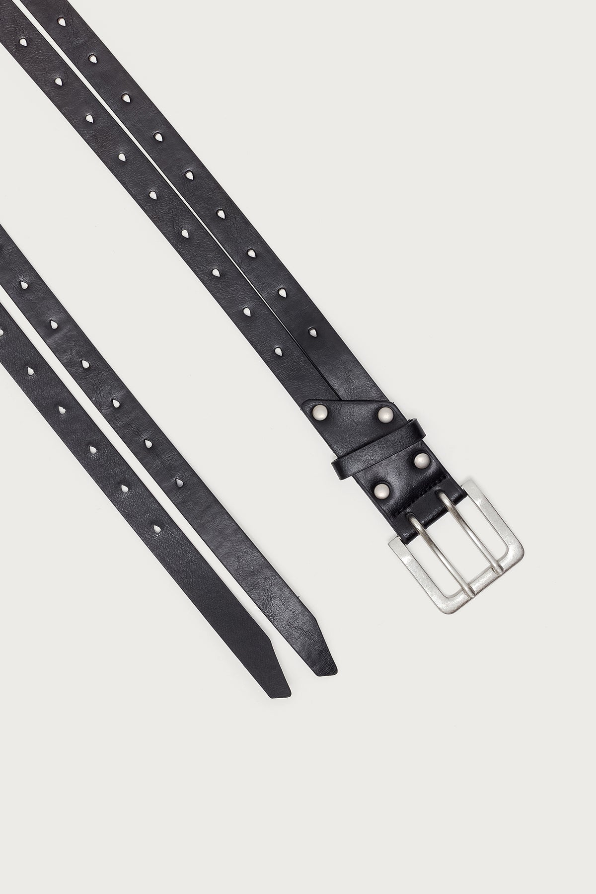 Double Look Faux Leather Belt-Milans Time