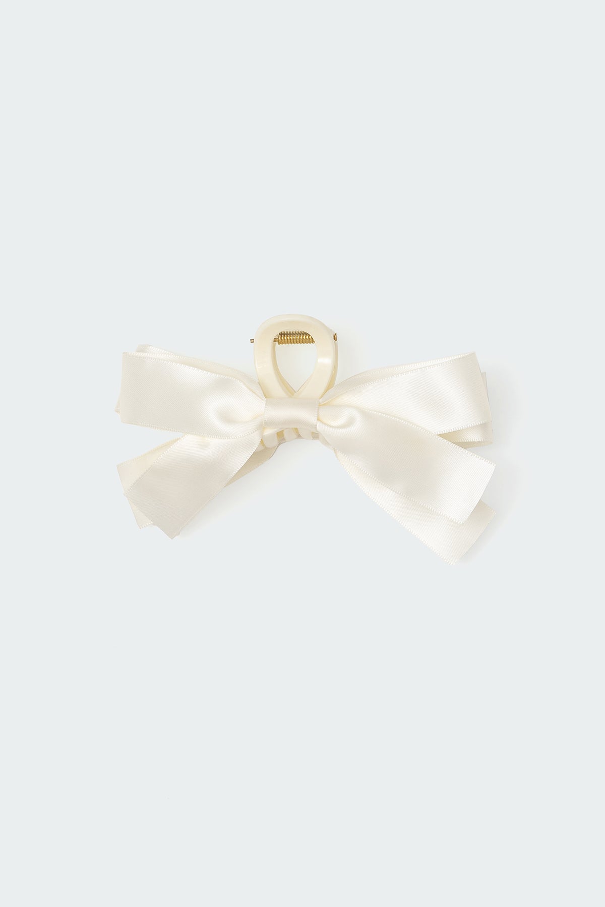 Satin Effect Bow Hair Clip-Milans Time