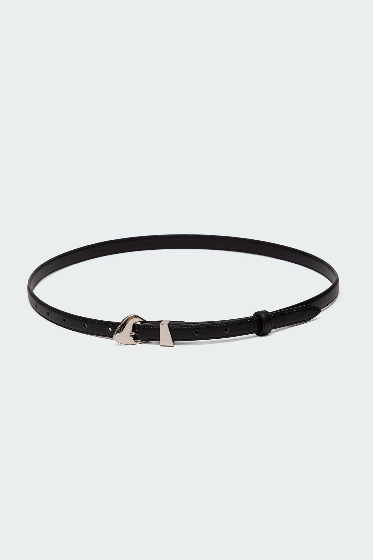 Abstract Buckle Faux Leather Belt-Milans Time
