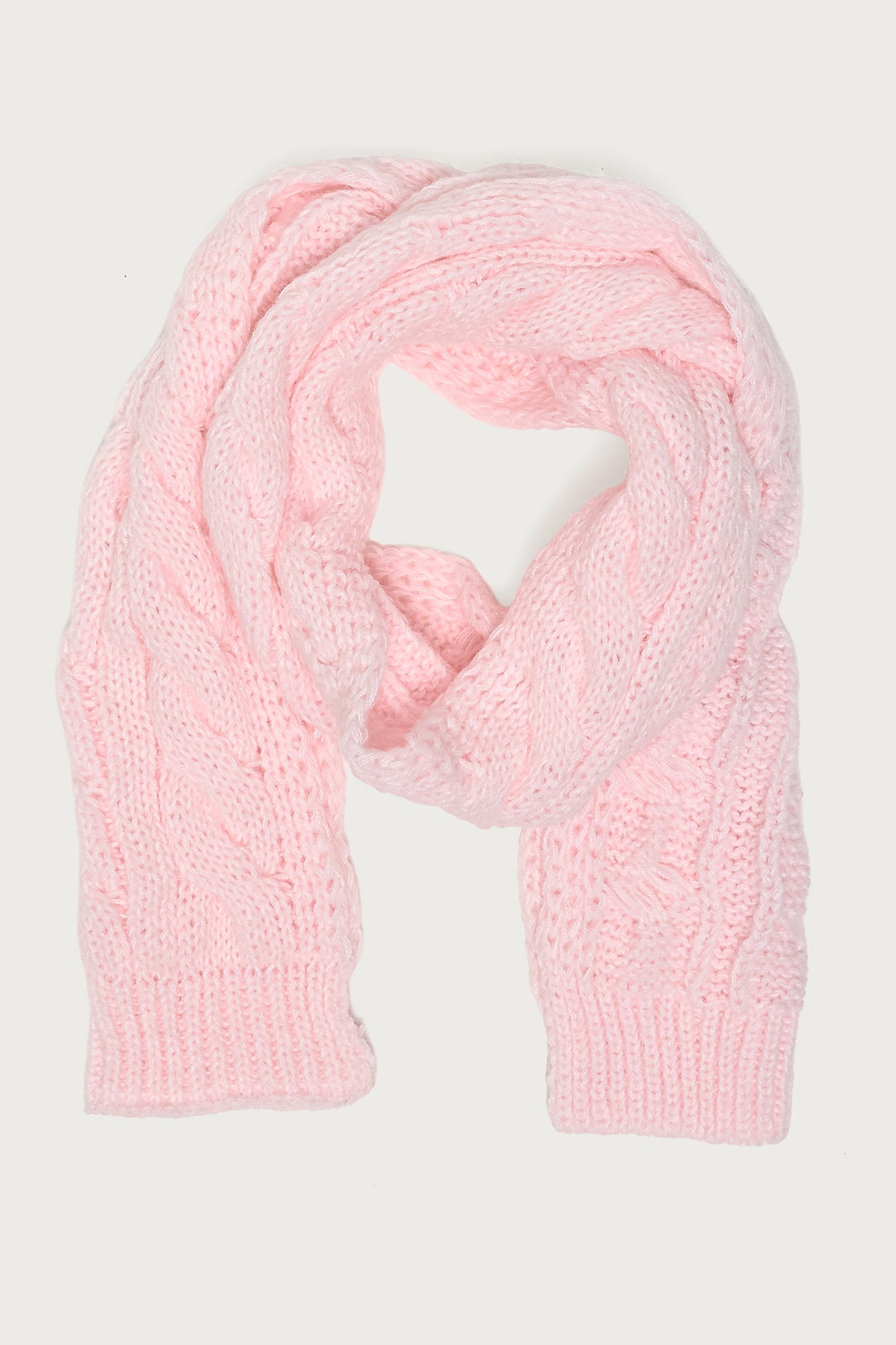 Cable Knit Scarf-Milans Time