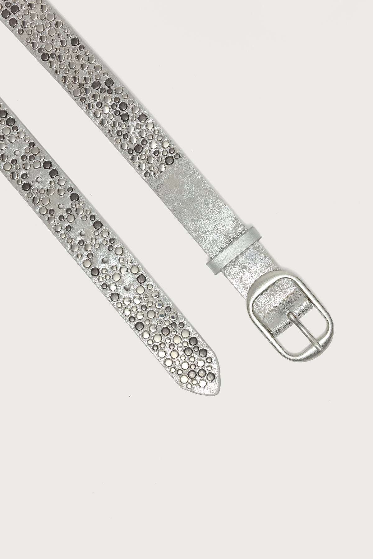 Zinia Studded Faux Leather Belt-Milans Time