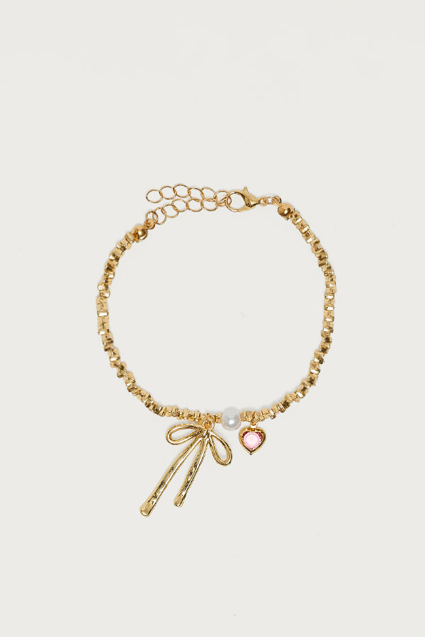 Bow Charm Bracelet-Milans Time