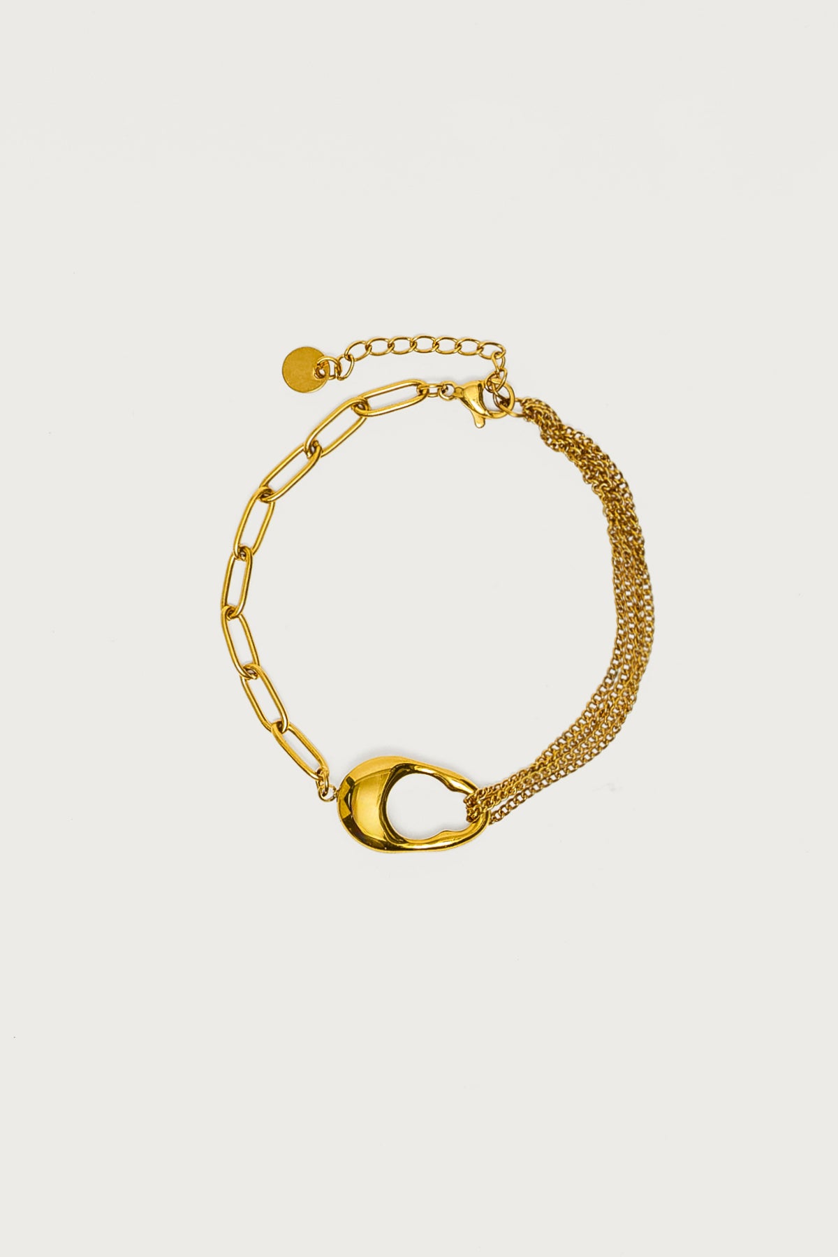 Abstract Ring Multi Chain Bracelet-Milans Time