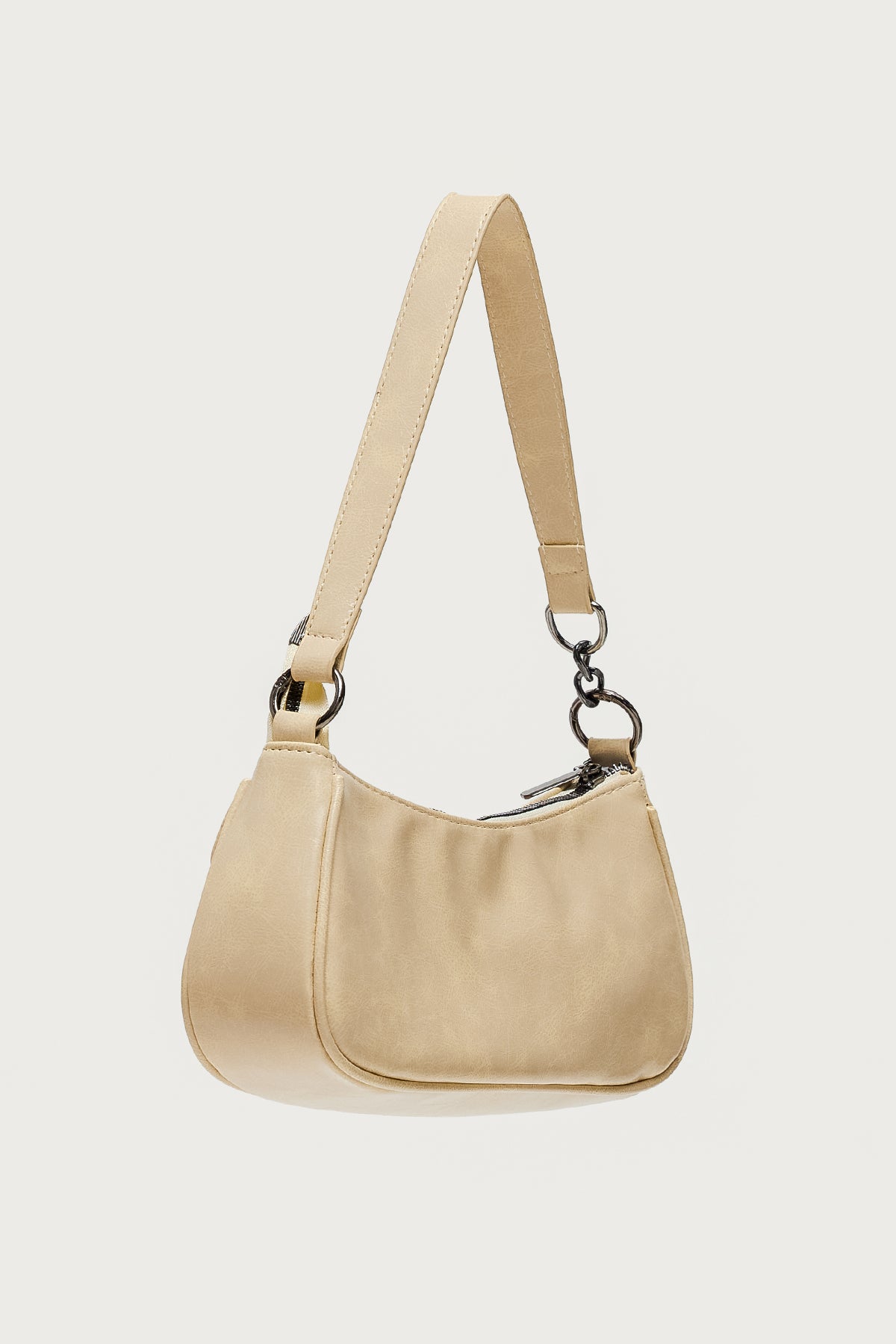 Distressed Faux Leather Buckle Bag-Milans Time