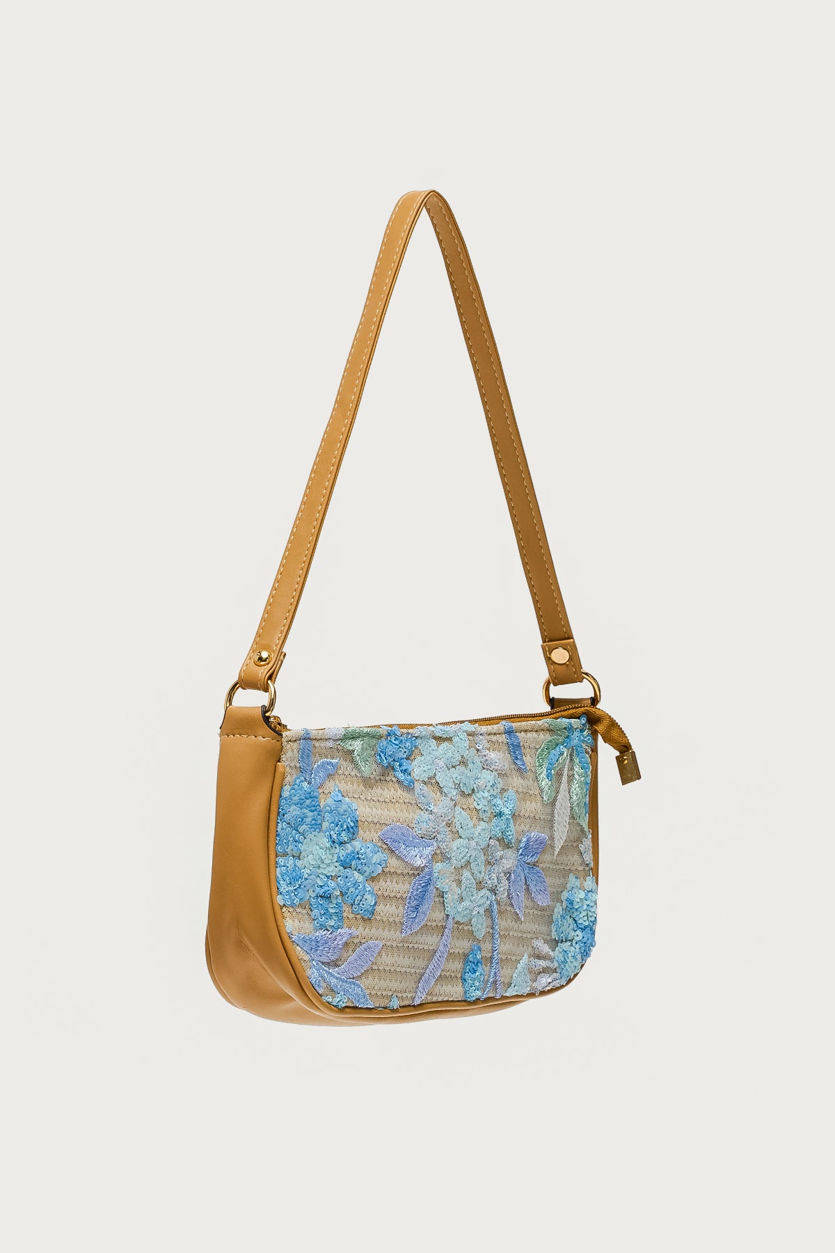 Sequin & Embroidered Straw Bag-Milans Time