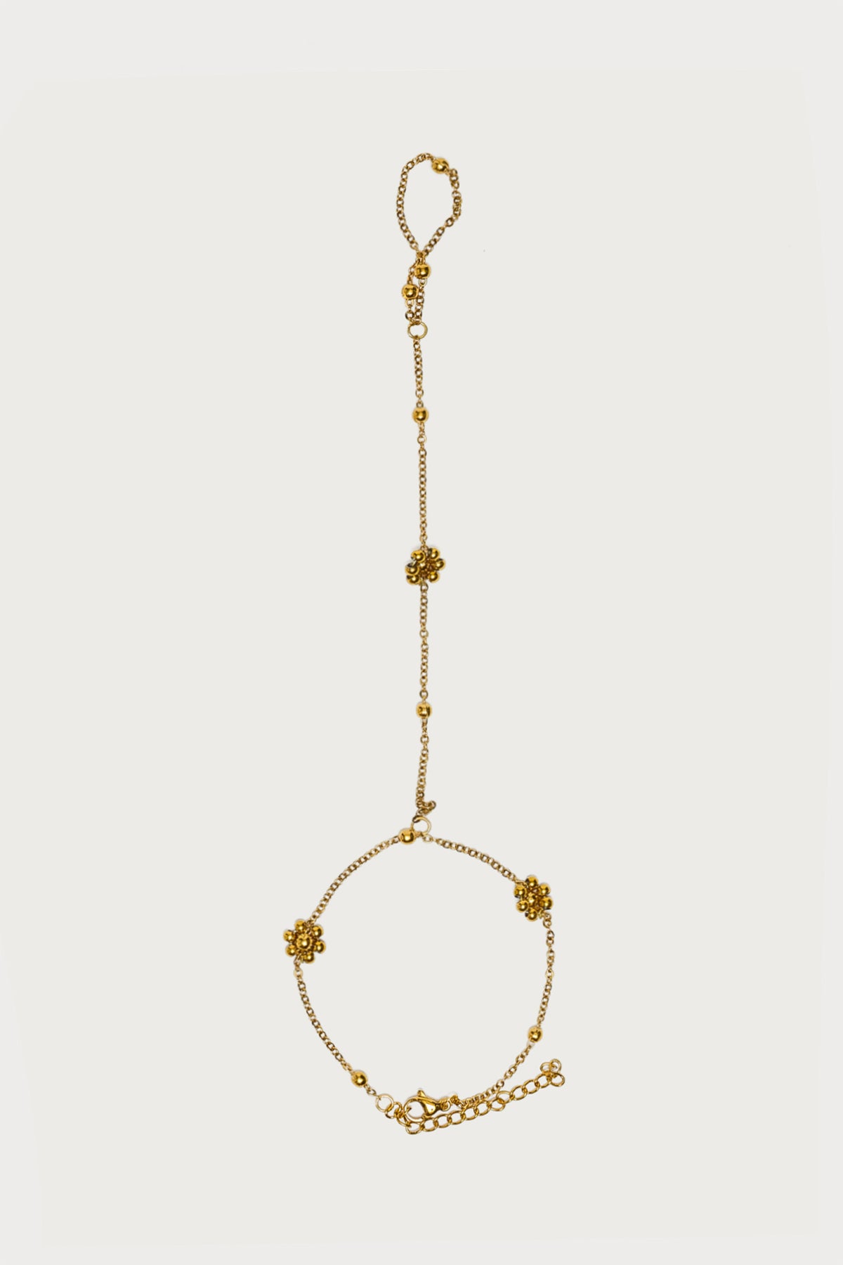 Flower & Bead Hand Chain-Milans Time