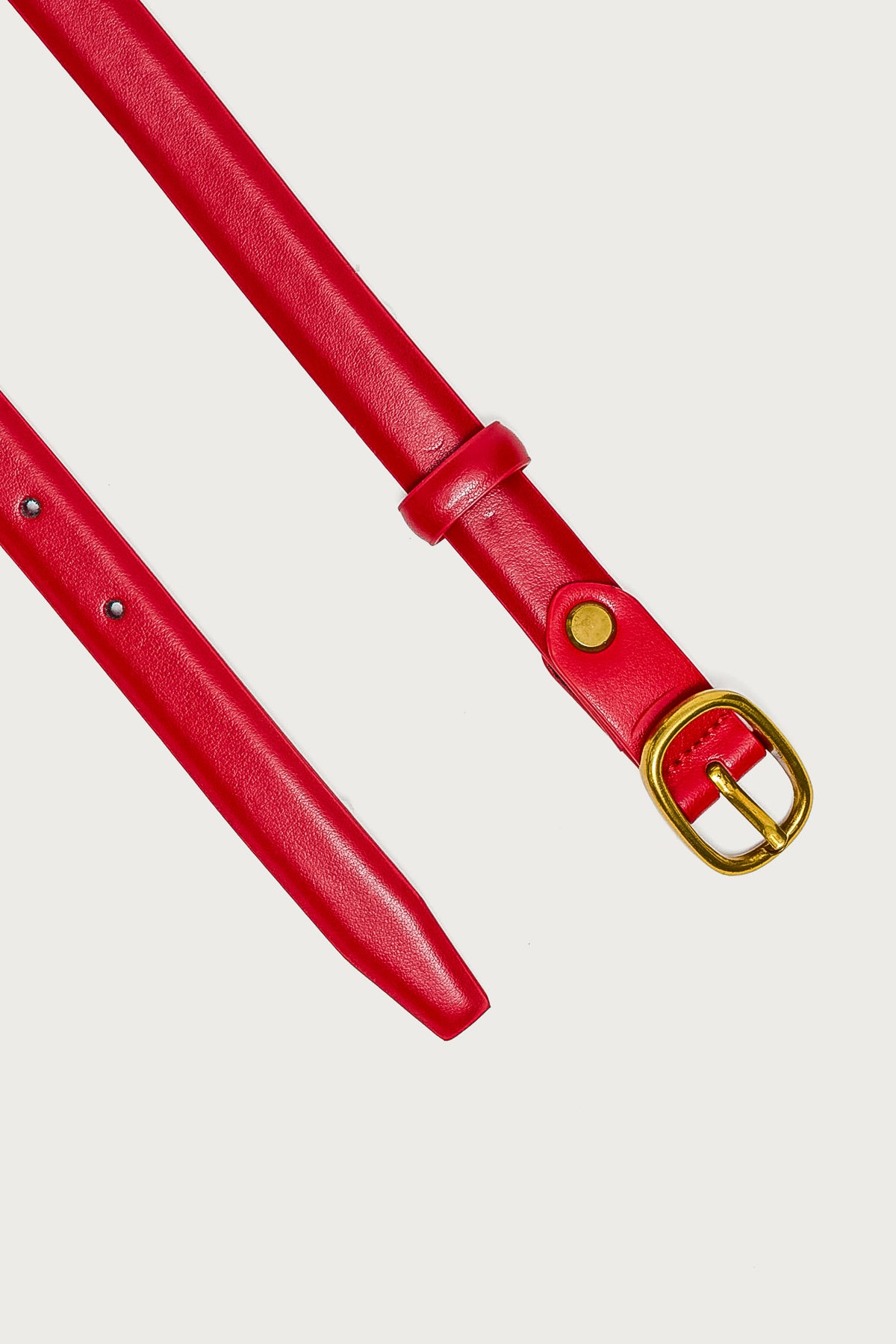 Oval Buckle Faux Leather Belt-Milans Time