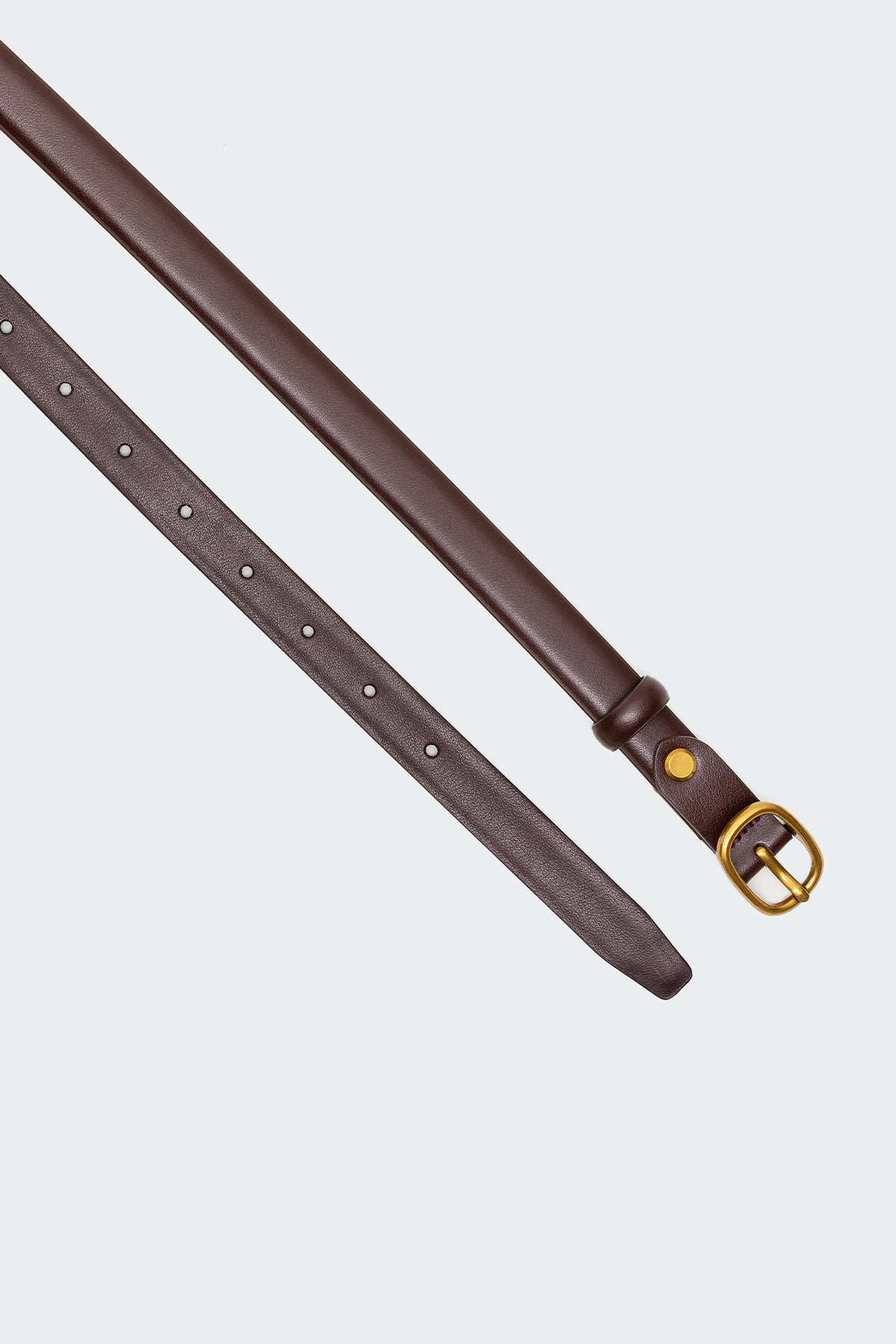 Oval Buckle Faux Leather Belt-Milans Time