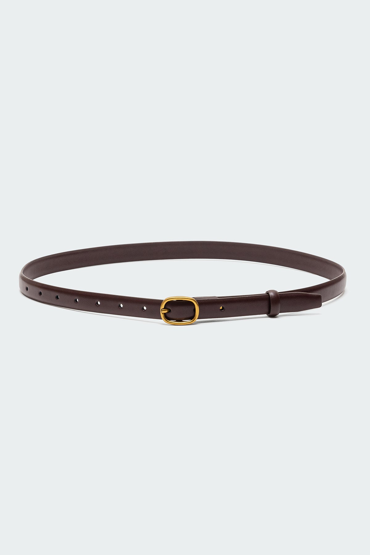 Oval Buckle Faux Leather Belt-Milans Time