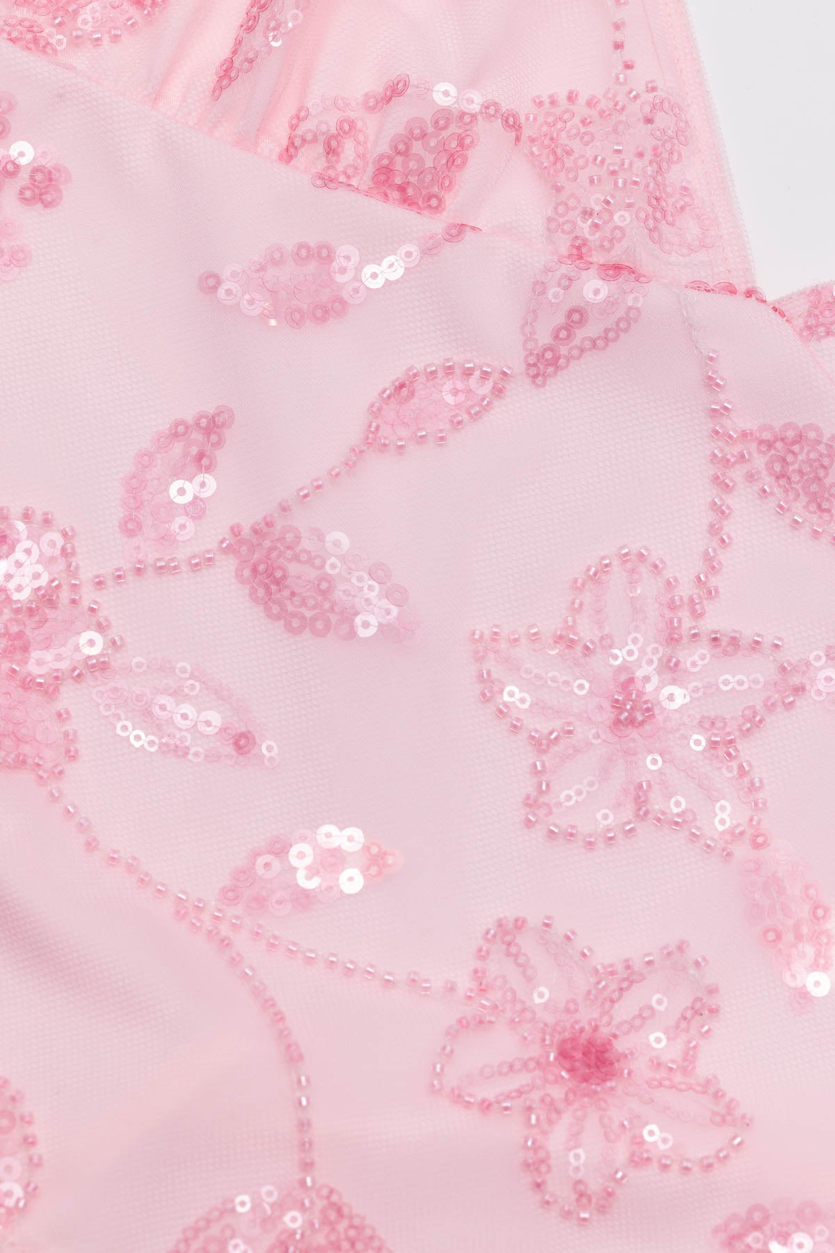 Pia Sequin Floral Backless Top-Milans Time