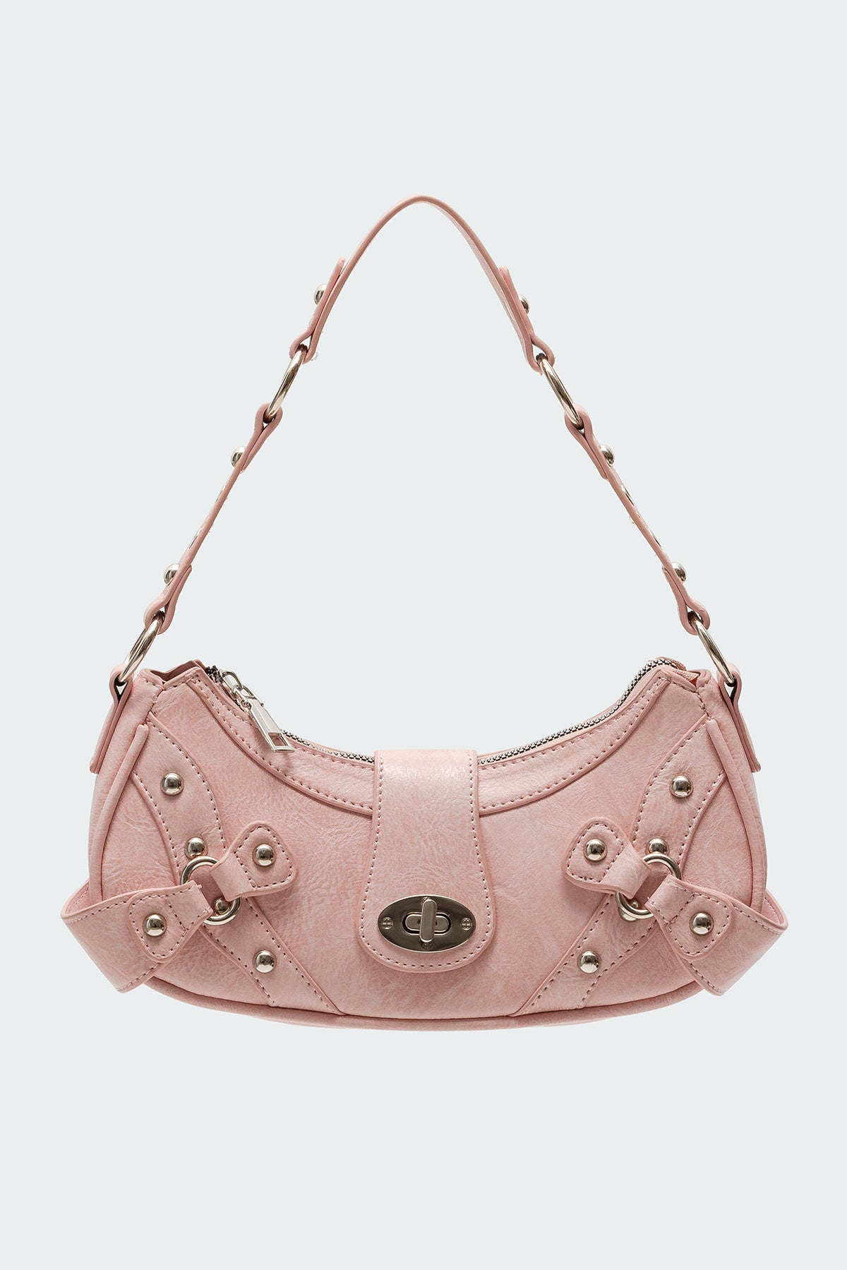 Hardware Faux Leather Bag-Milans Time
