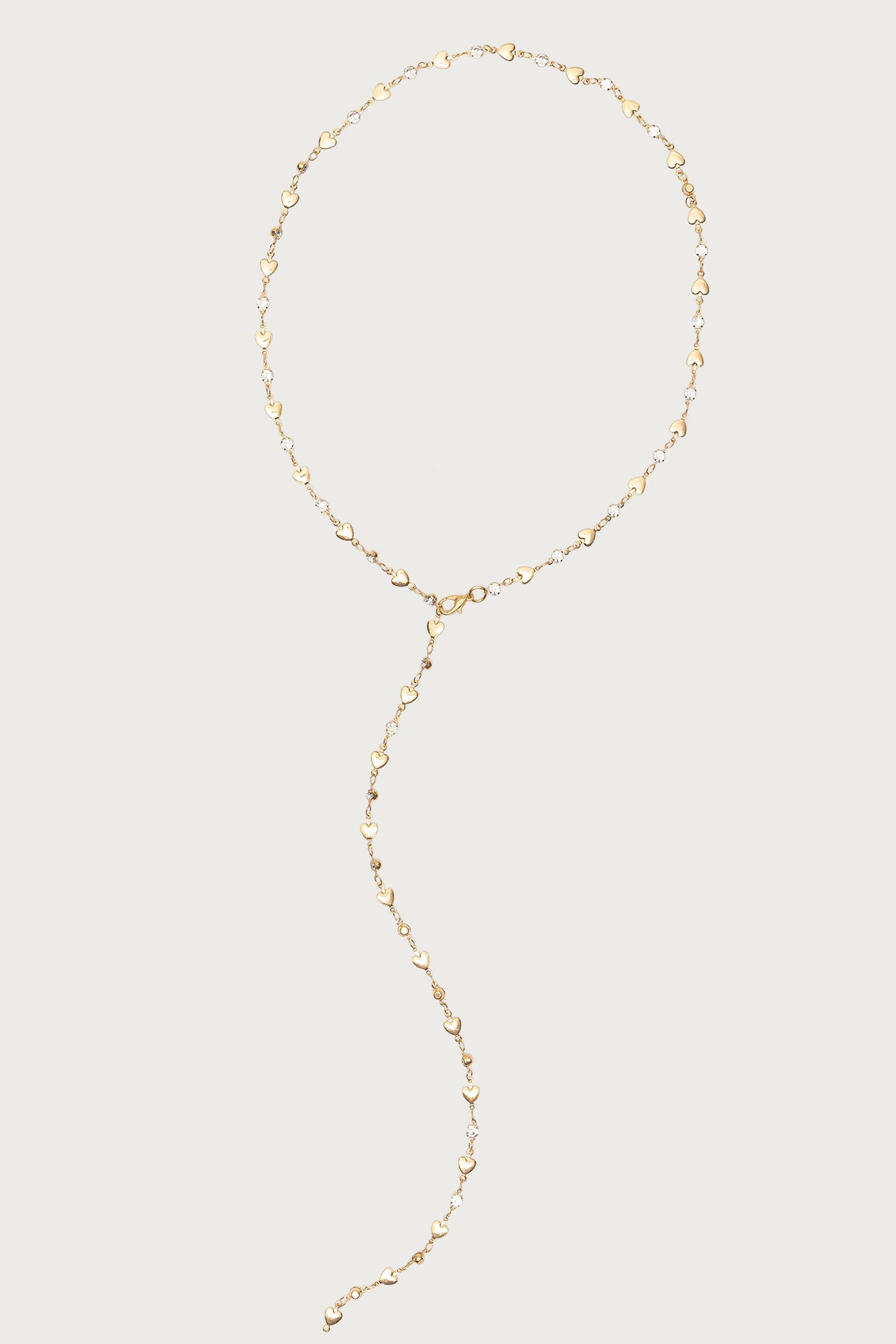 Heart & Diamond Cascading Necklace-Milans Time