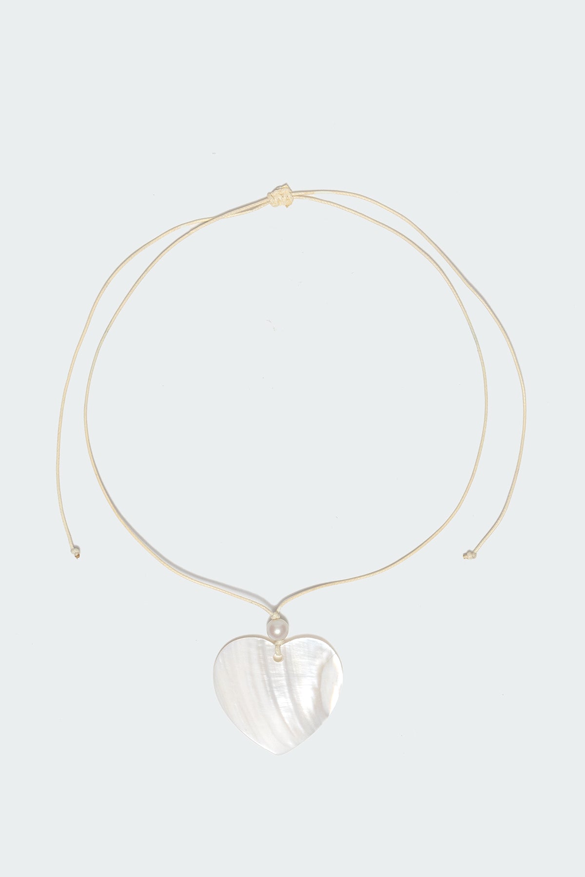 Heart Cord Necklace-Milans Time