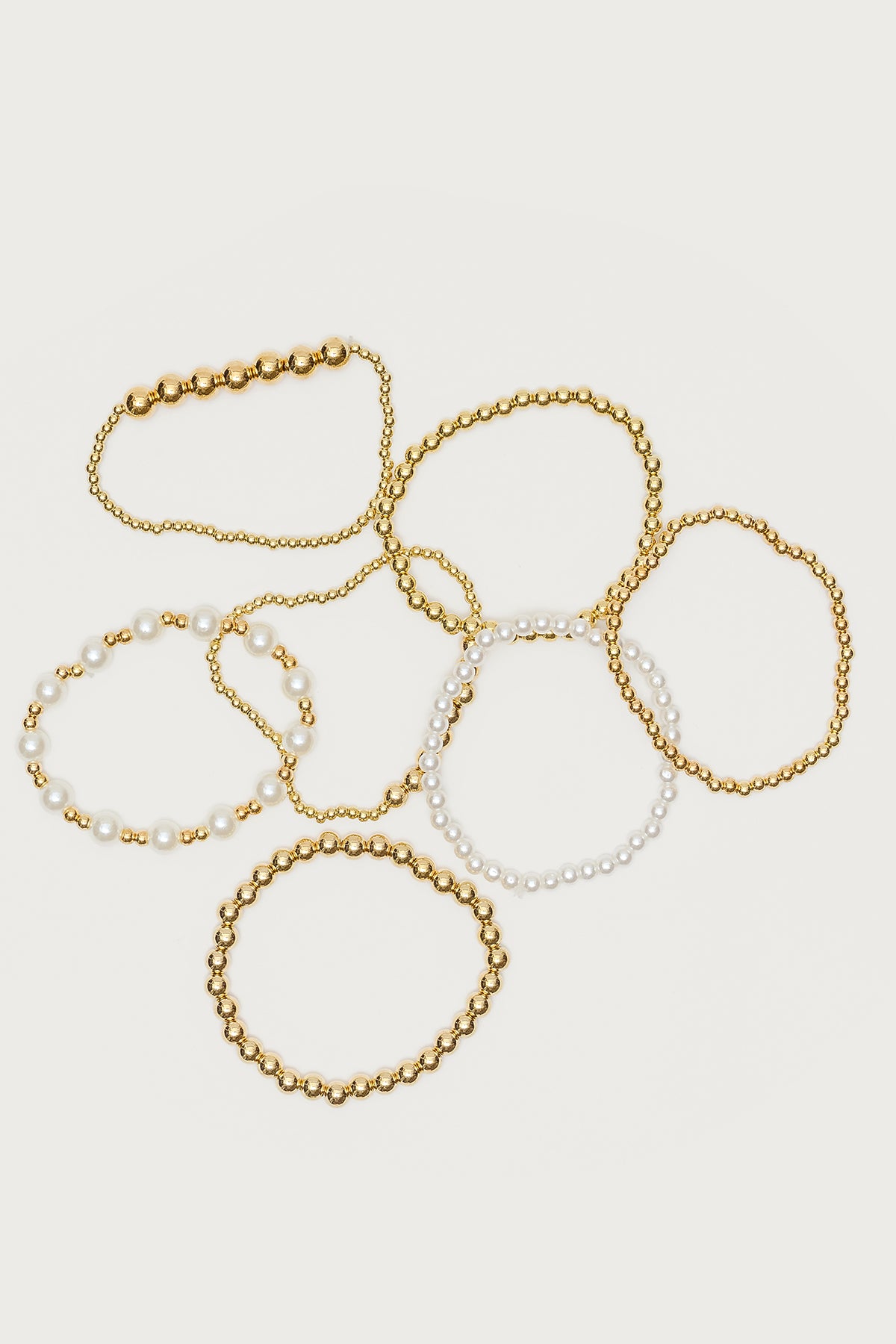 Glam Pearly Beaded Bracelet Pack-Milans Time