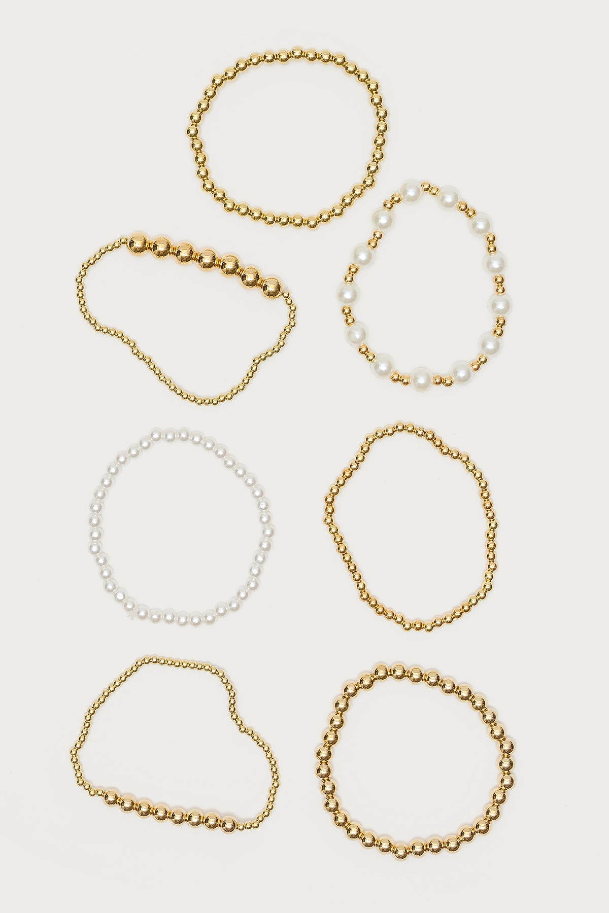 Glam Pearly Beaded Bracelet Pack-Milans Time