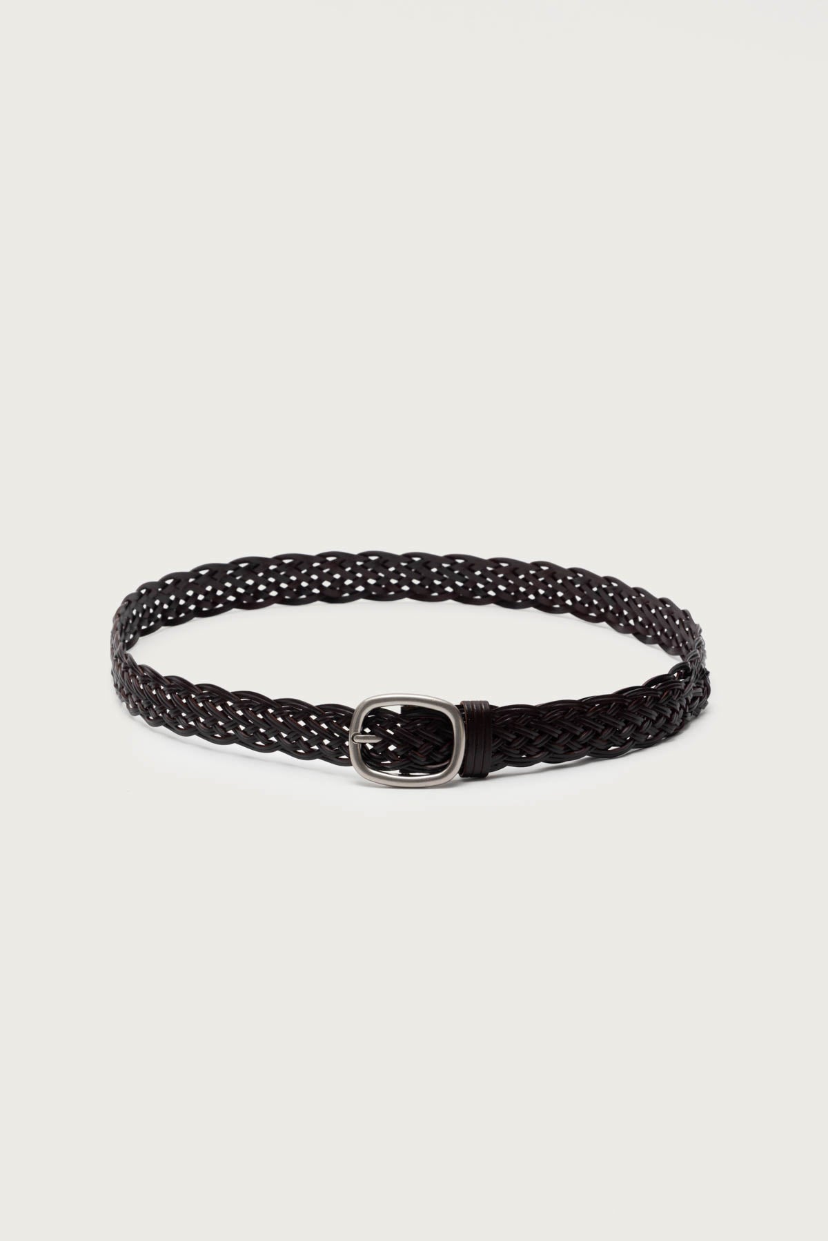 Woven Faux Leather Belt-Milans Time