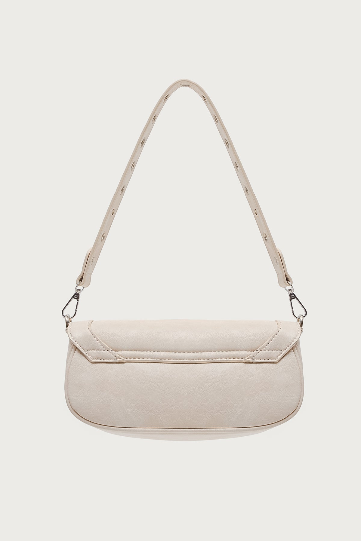 Grommet Faux Leather Bag-Milans Time