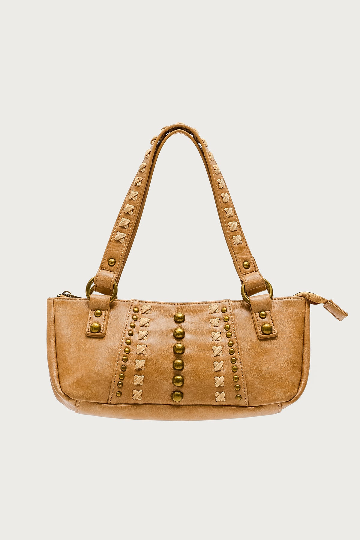 Stud & Stitch Faux Leather Bag-Milans Time