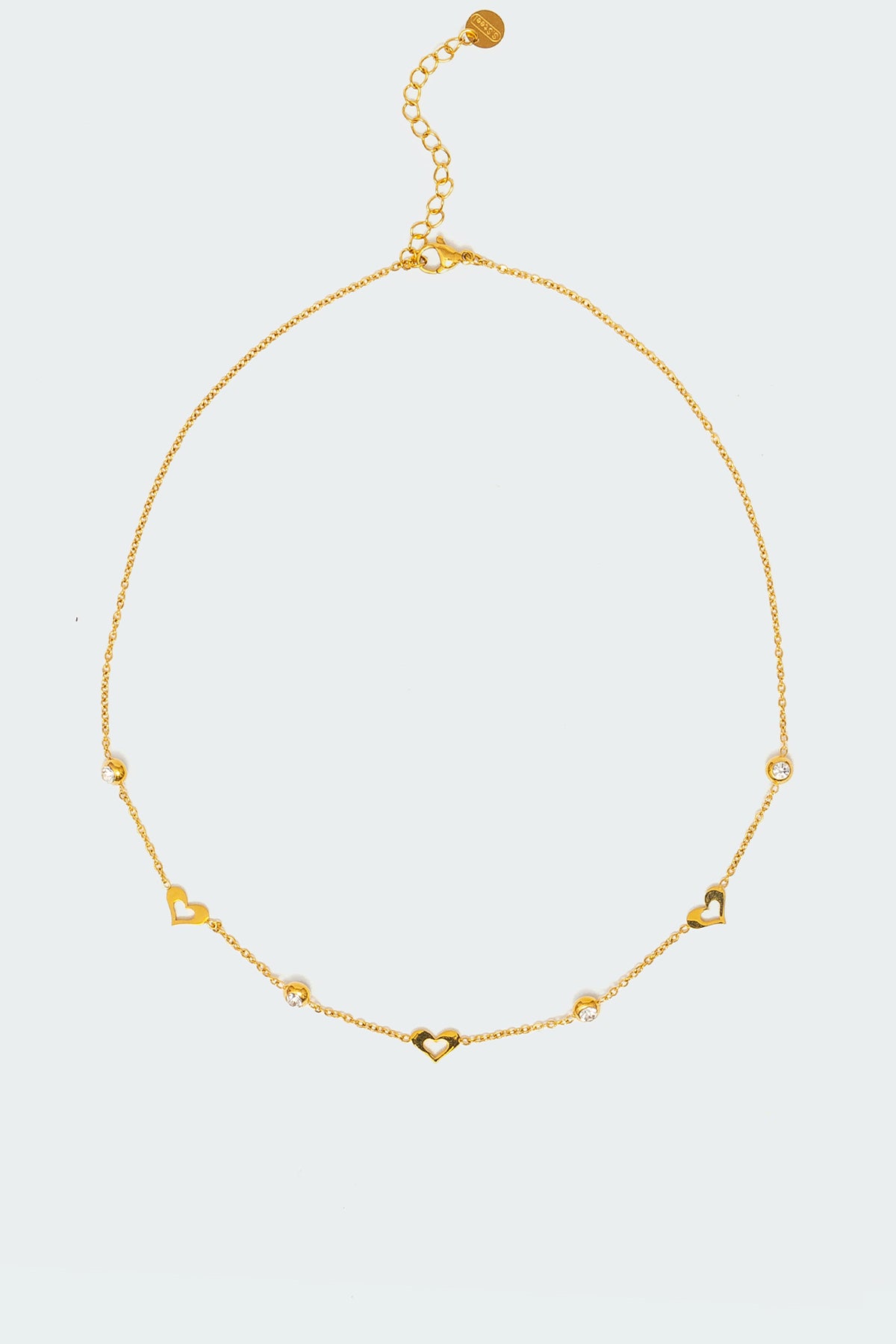 Chain Of Hearts Necklace-Milans Time