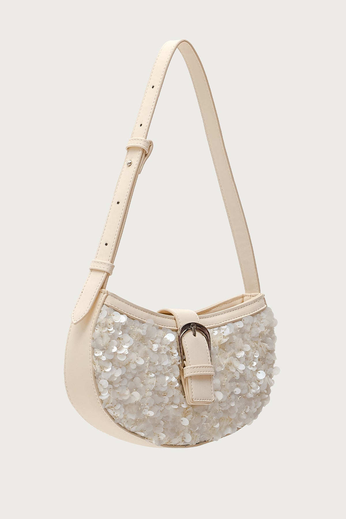 Sequin & Faux Leather Bag-Milans Time