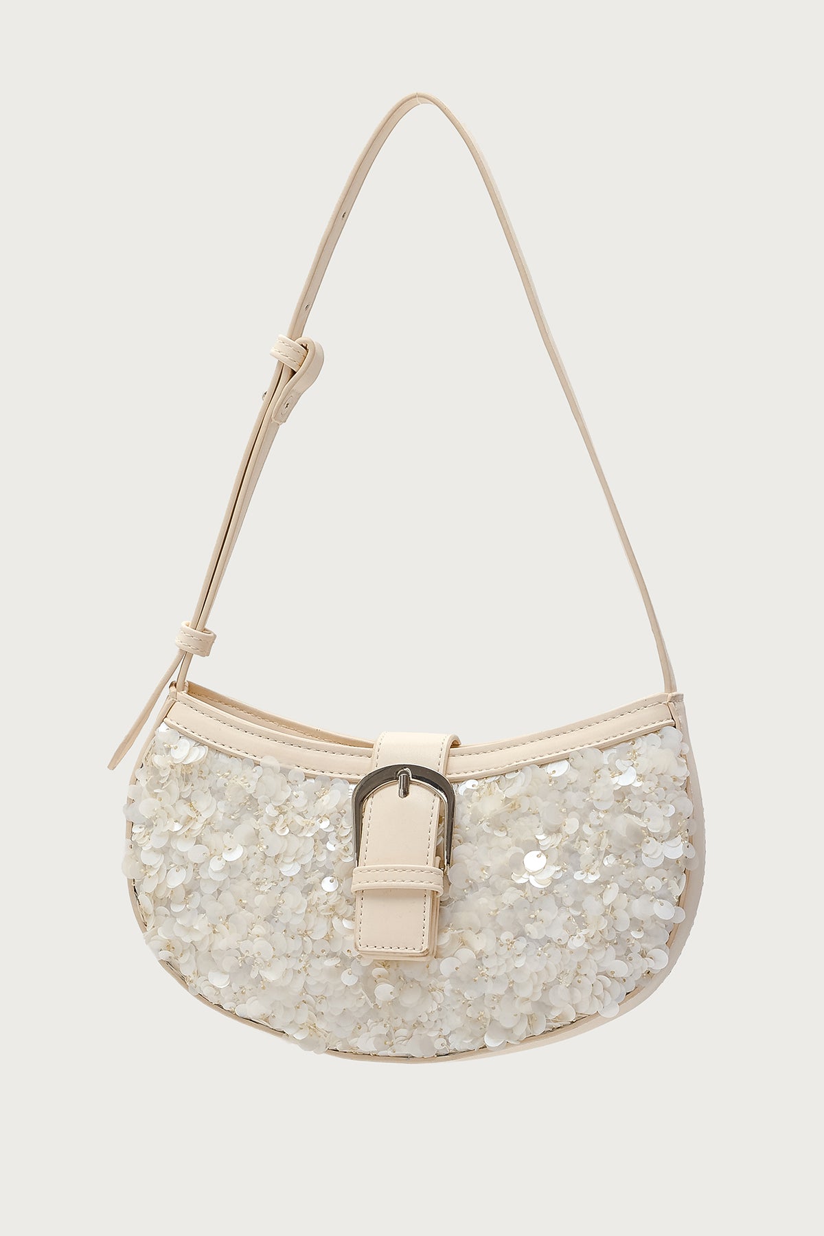 Sequin & Faux Leather Bag-Milans Time